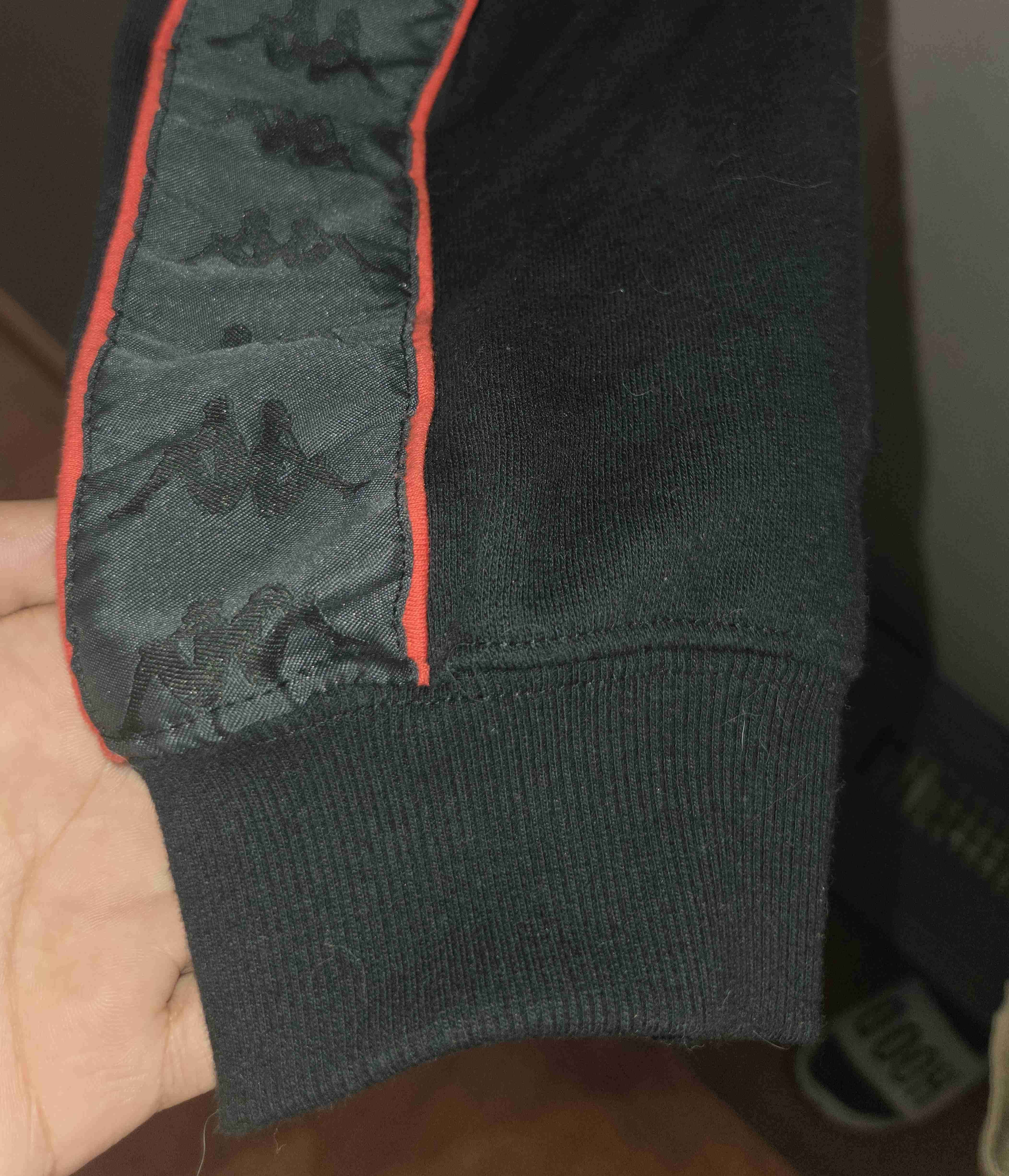 Poleron Kappa Negro/Rojo - miniatura 4