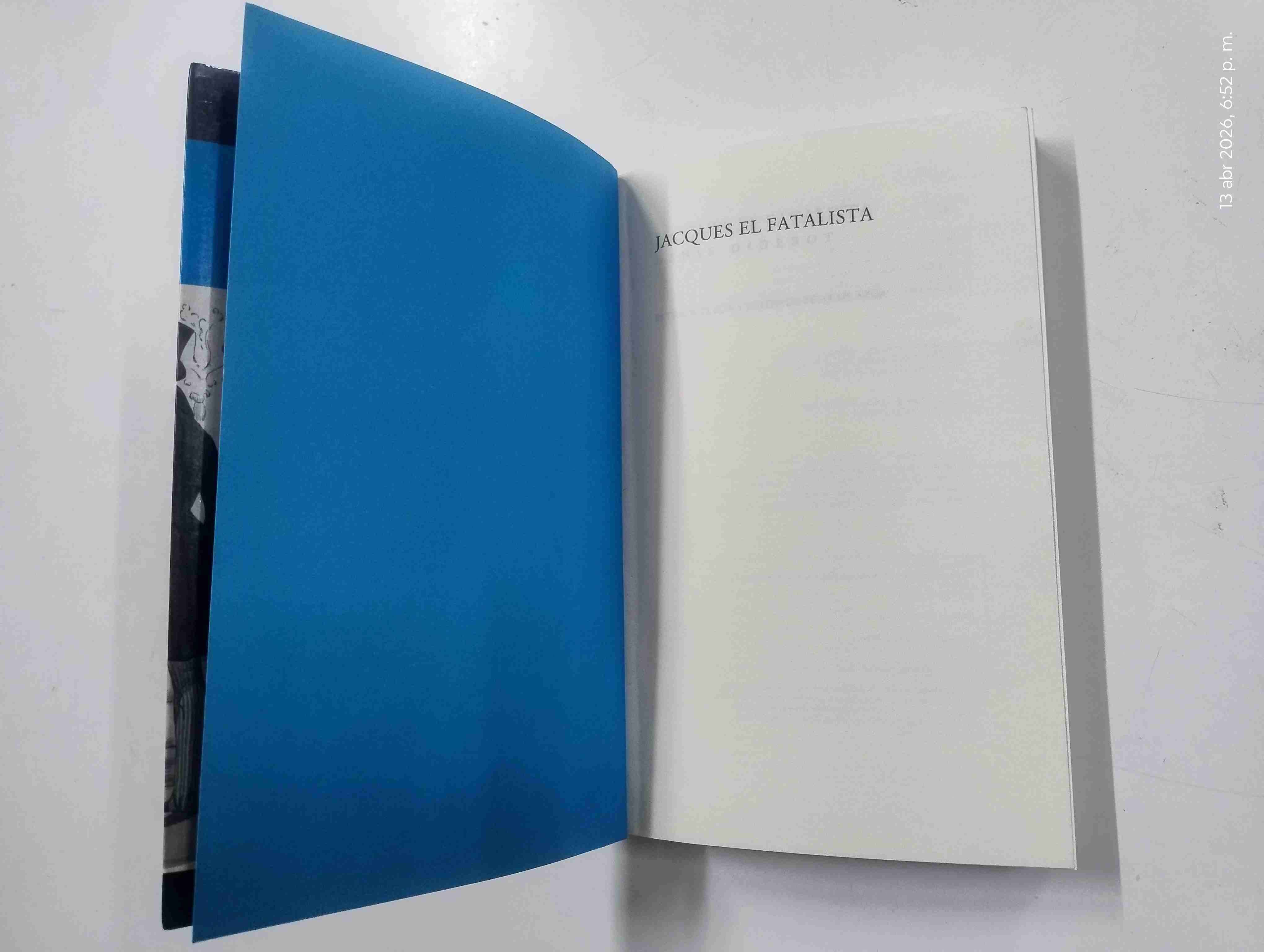 Libro 'Jacques el Fatalista' - 3