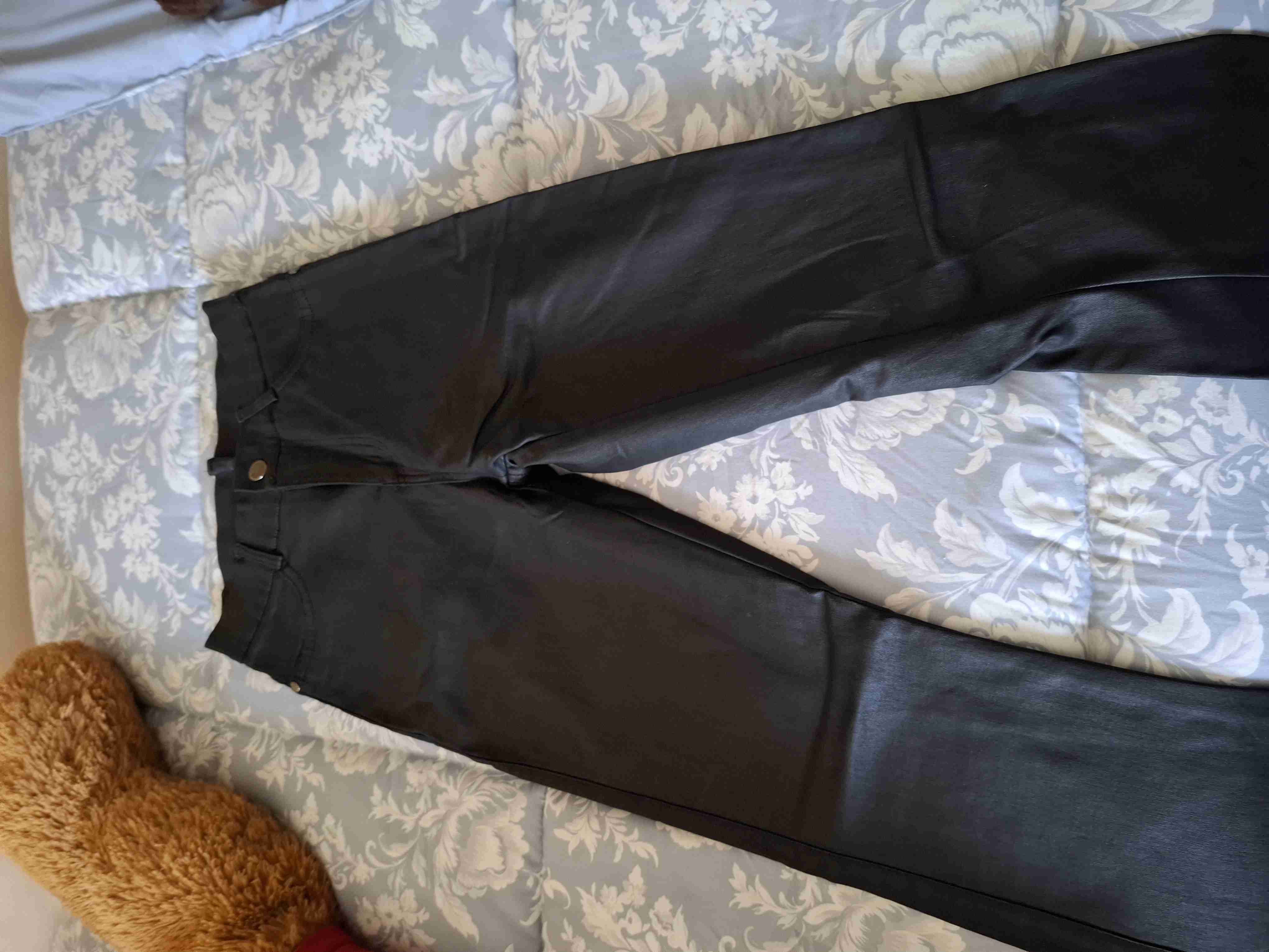 Pantalones flare de ecocuero - miniatura 2