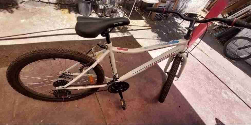 Bicicleta montaña blanca