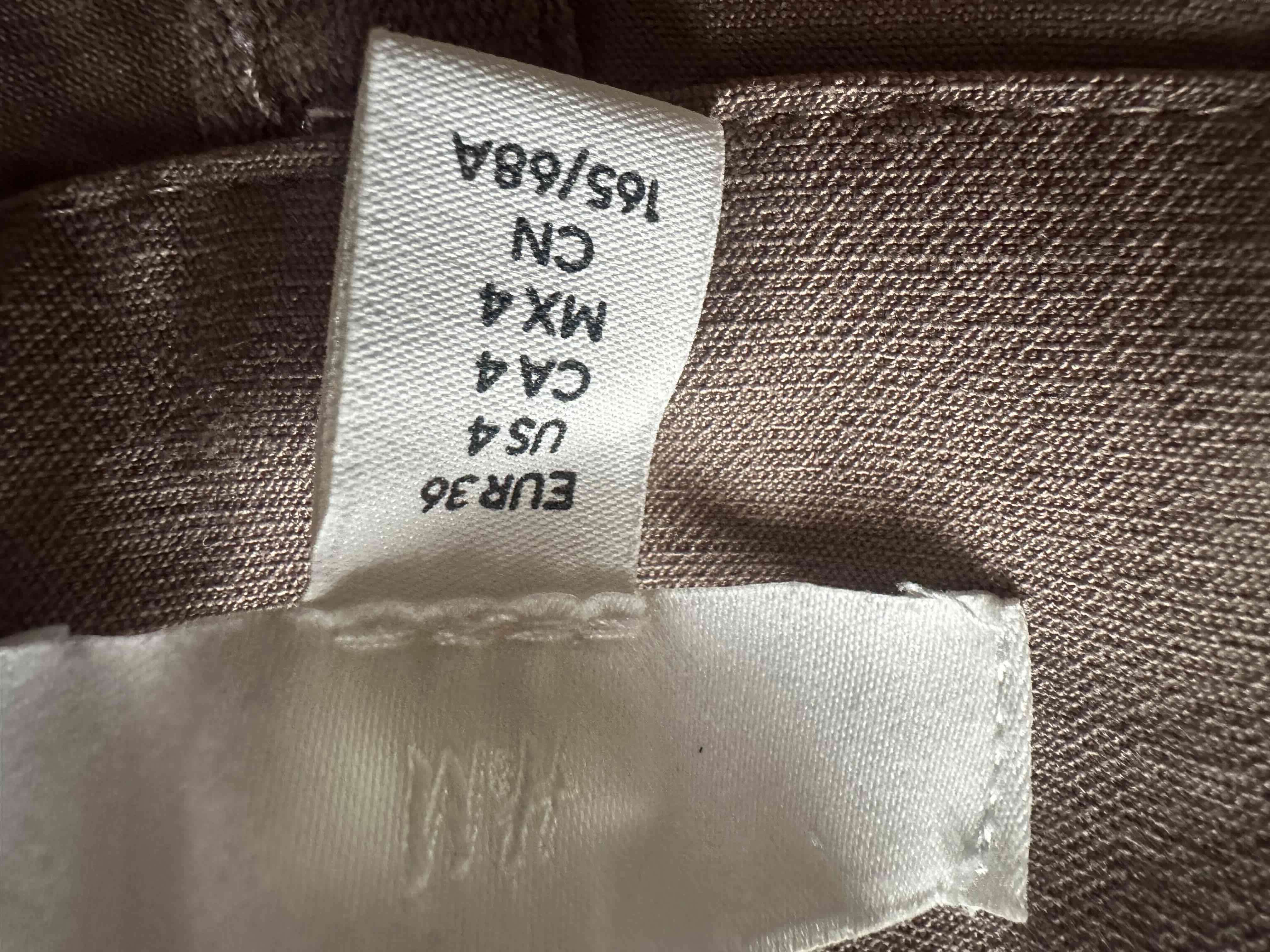 Shorts beige de lino - 2