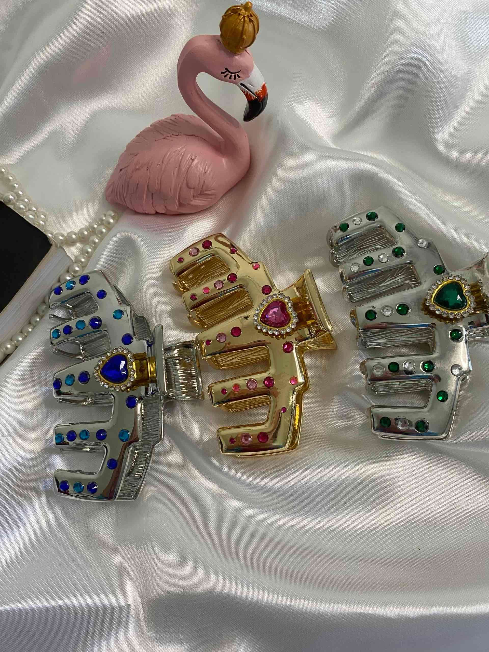 Pinzas para el cabello decoradas