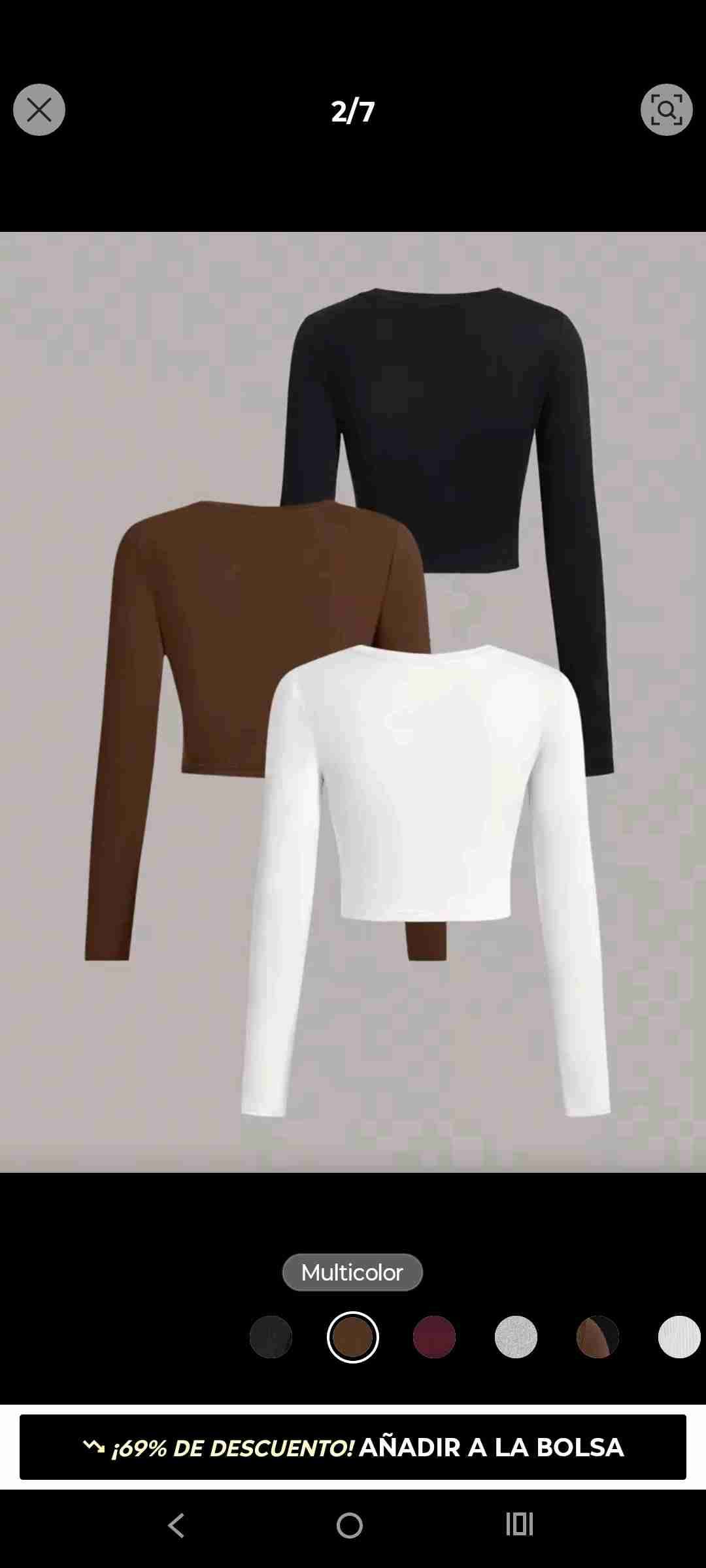 Suéter de punto multicolor - miniatura 2