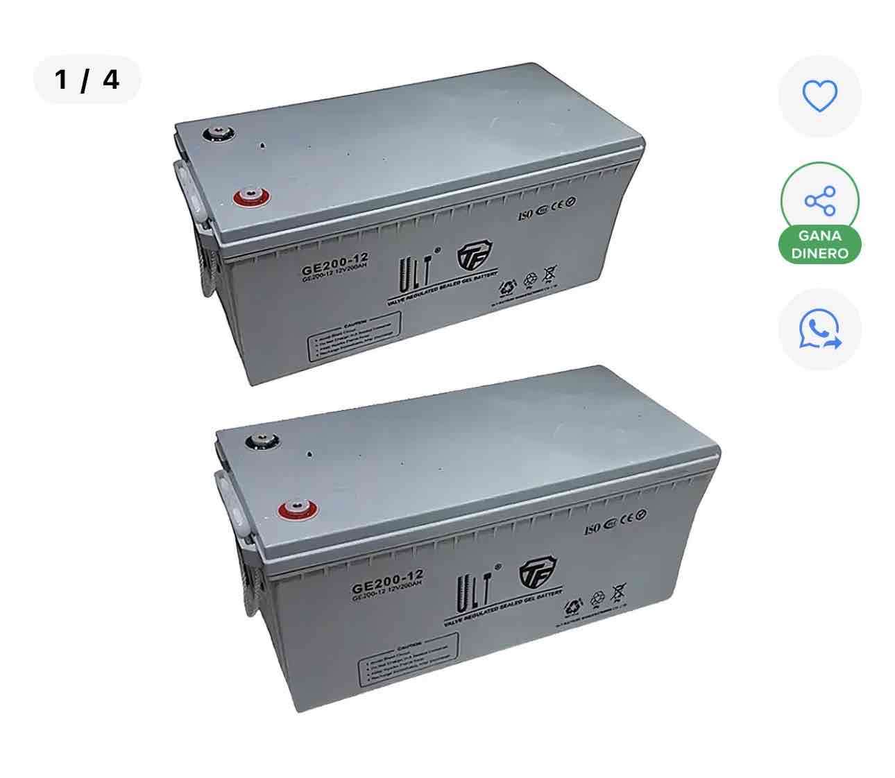 Inversor solar 3.2kw + banco de gel 4,5kwh - miniatura 2