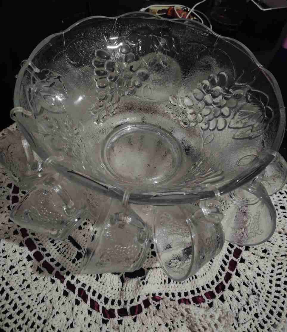 Juego de ponchera de vidrio - miniatura 2