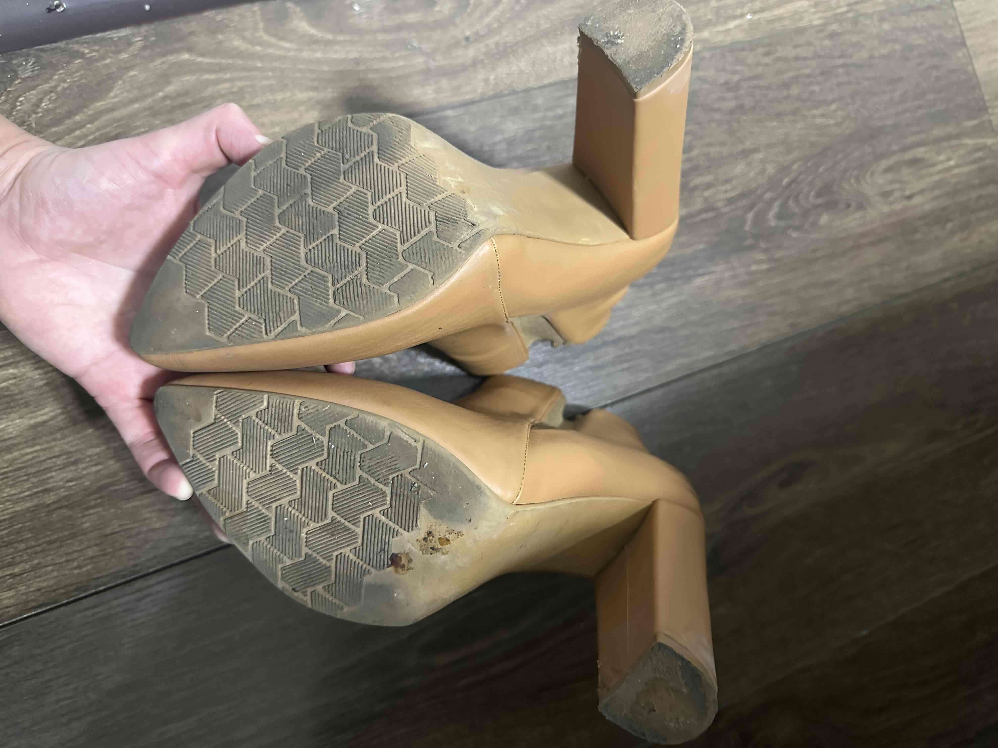 Botines de cuero beige - 3