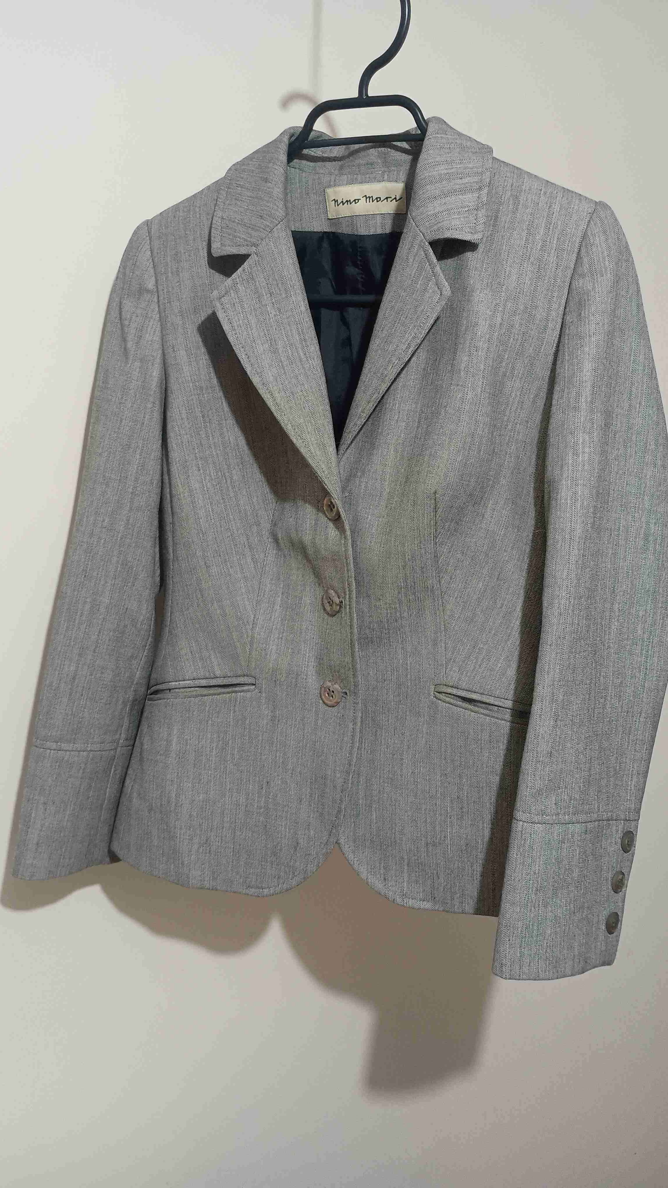 Blazer gris elegante - miniatura 3