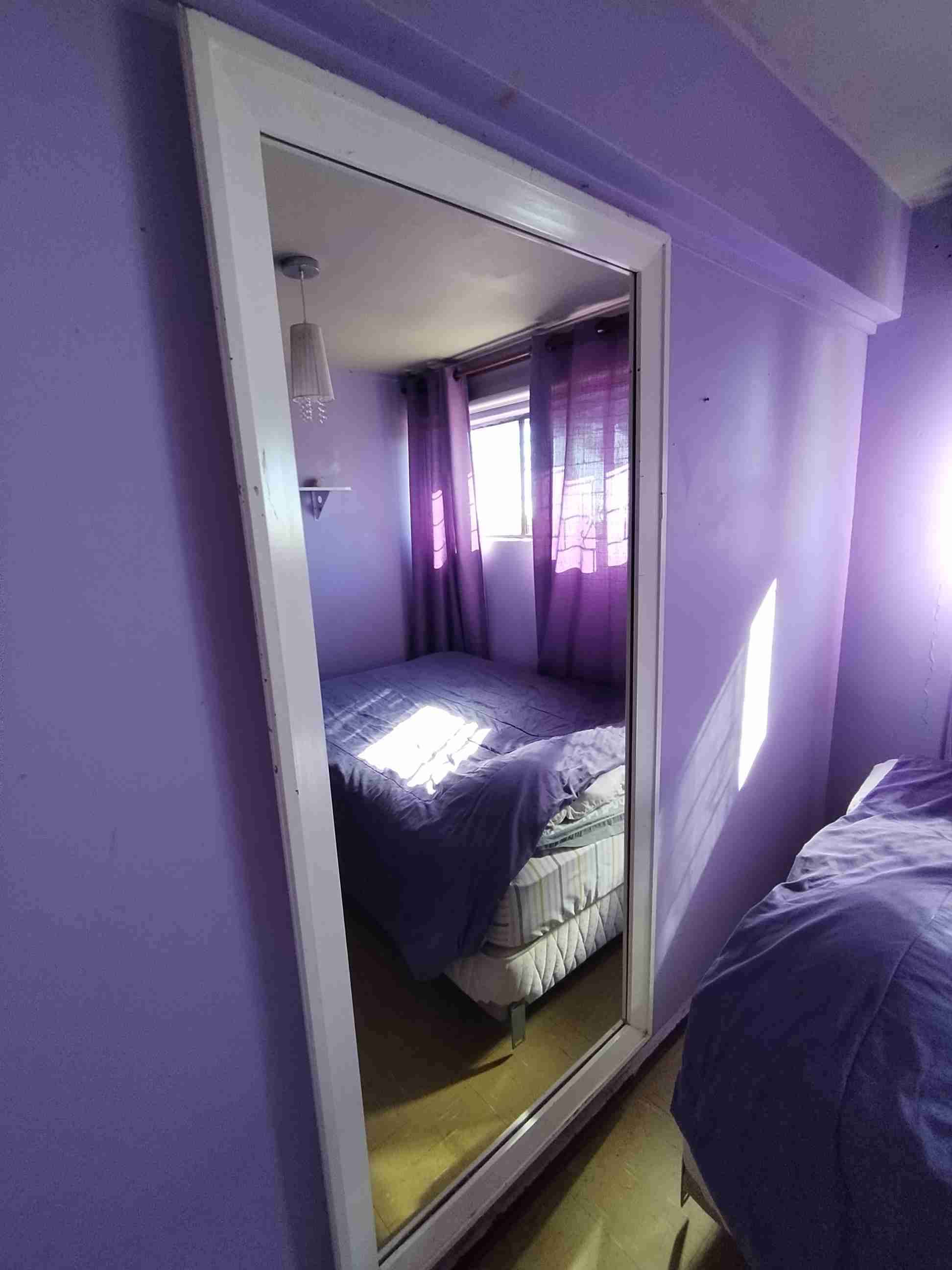 Espejo grande con marco blanco - miniatura 2