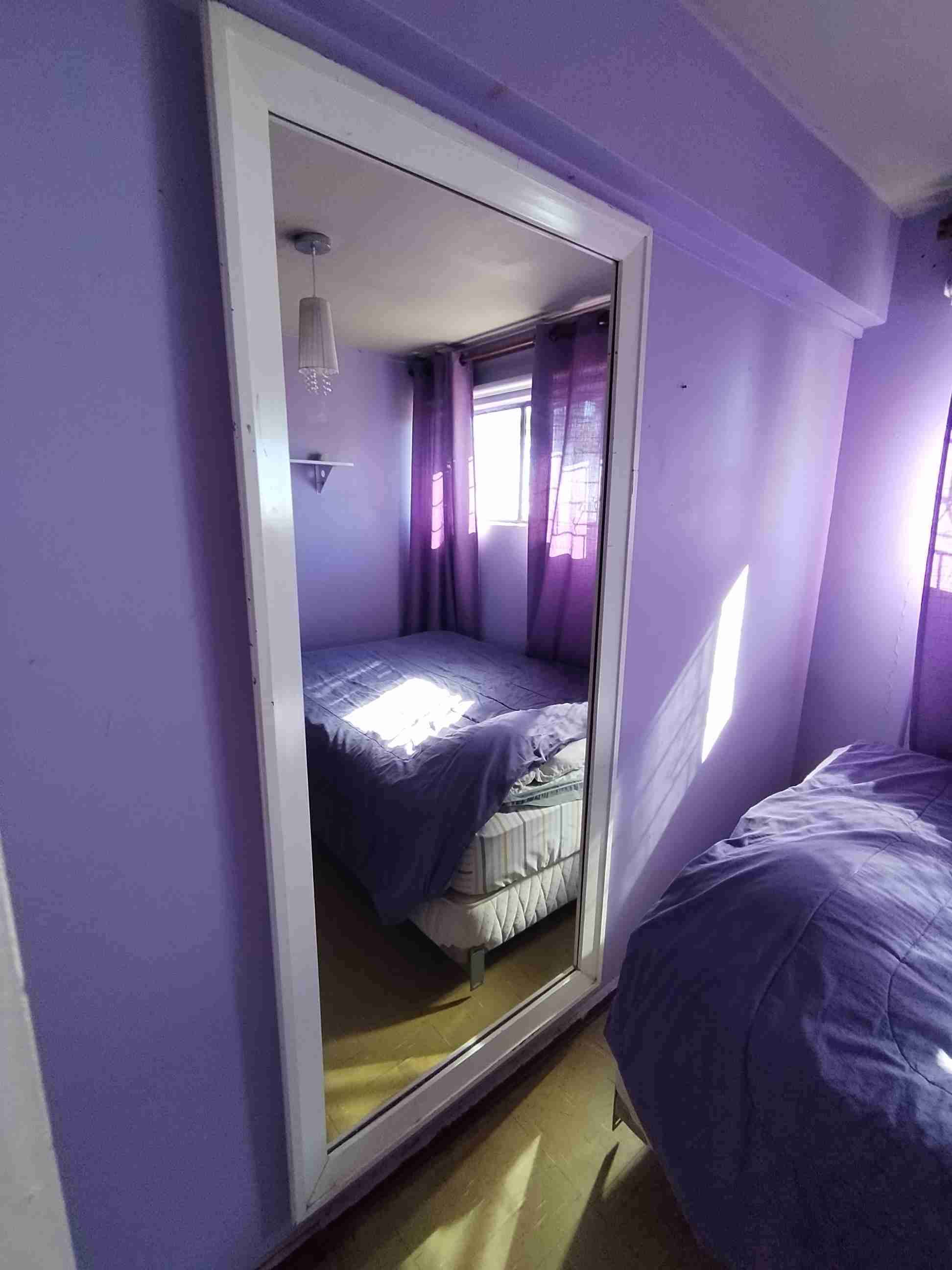 Espejo grande con marco blanco - miniatura 3