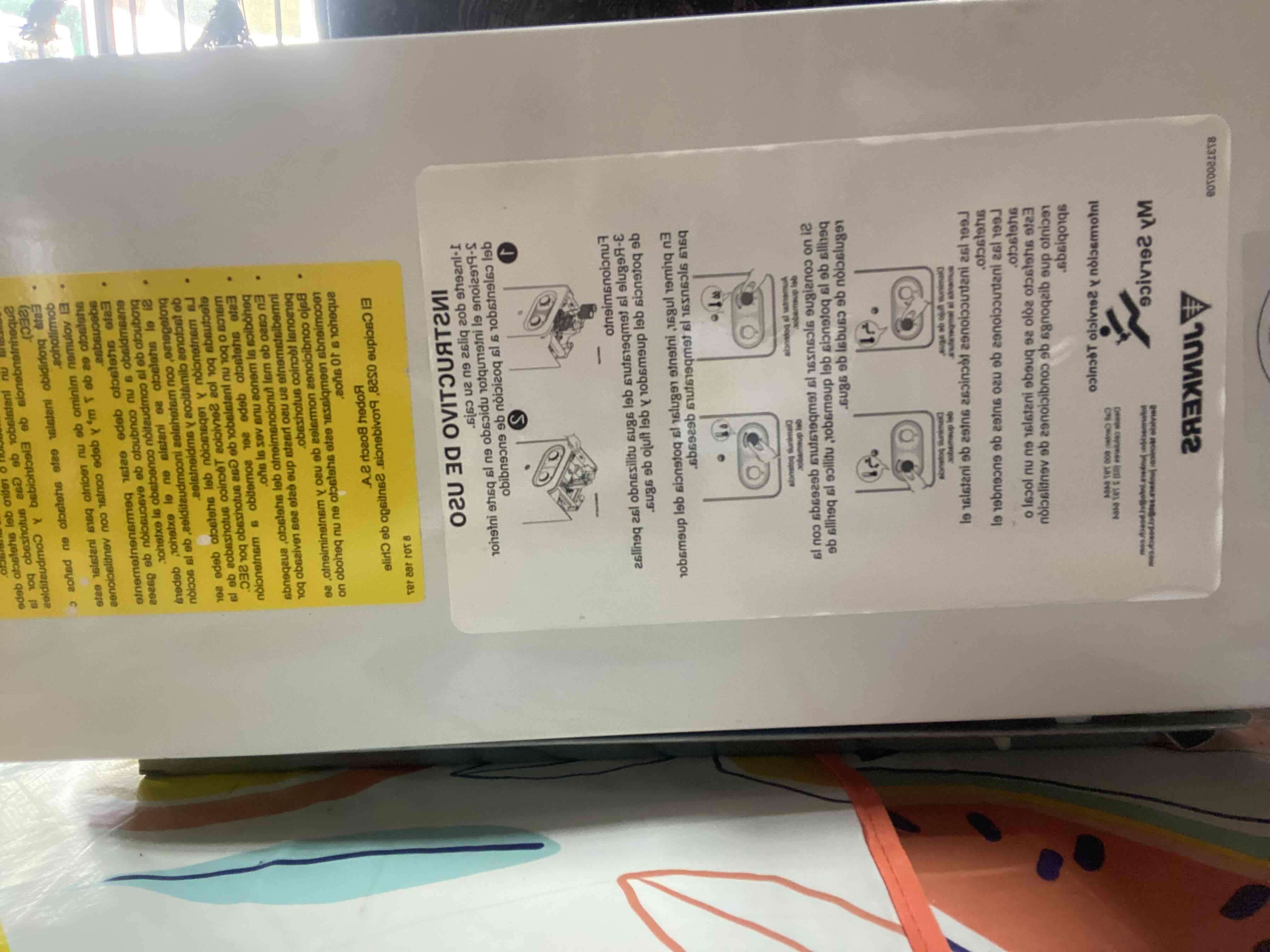 Calefón gas natural Junkers blanco - miniatura 4