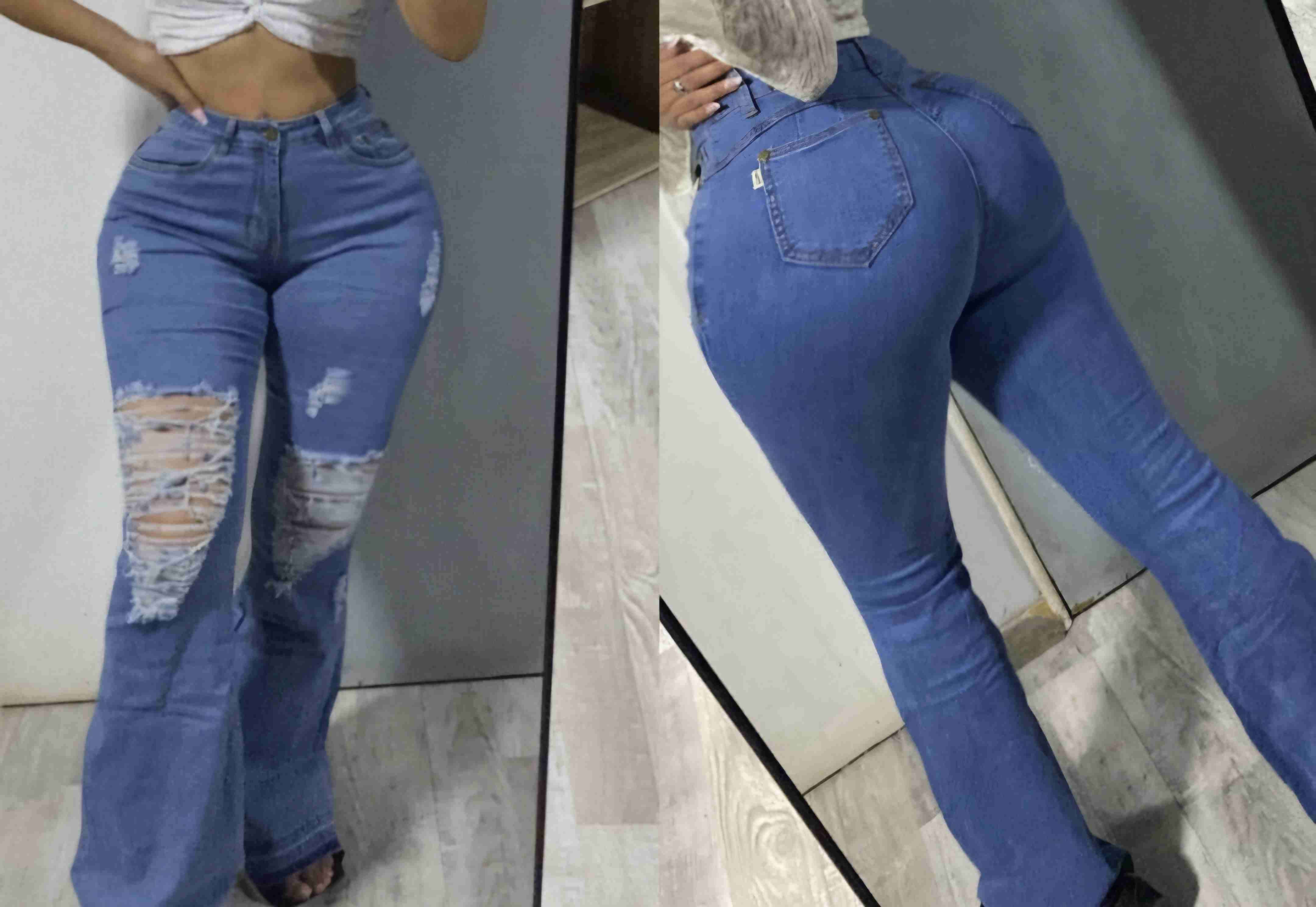 Jeans celestes desgastados - 3
