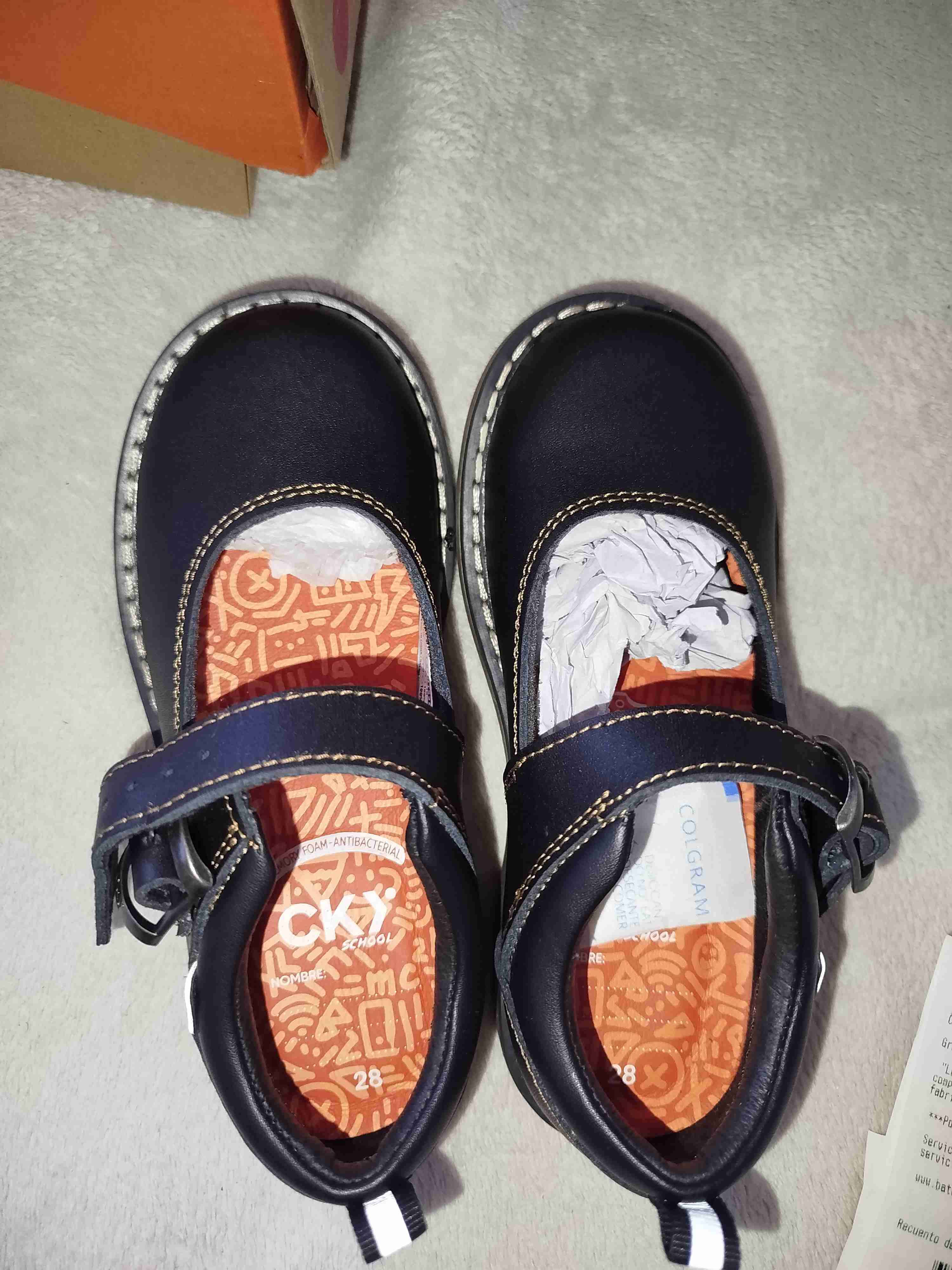 Zapatos talla 28  de colegio negros para niña - miniatura 4