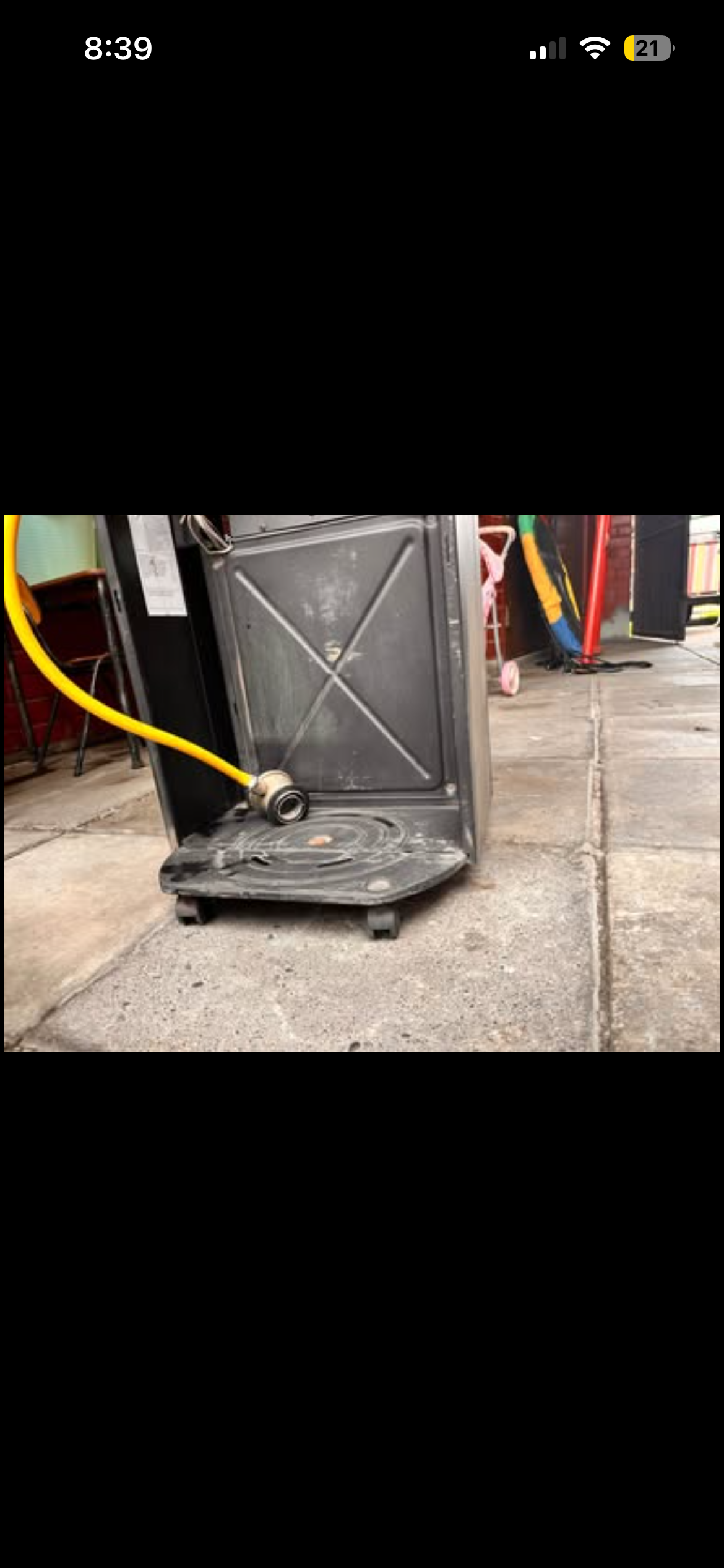 Estufa a gas con ruedas - miniatura 2