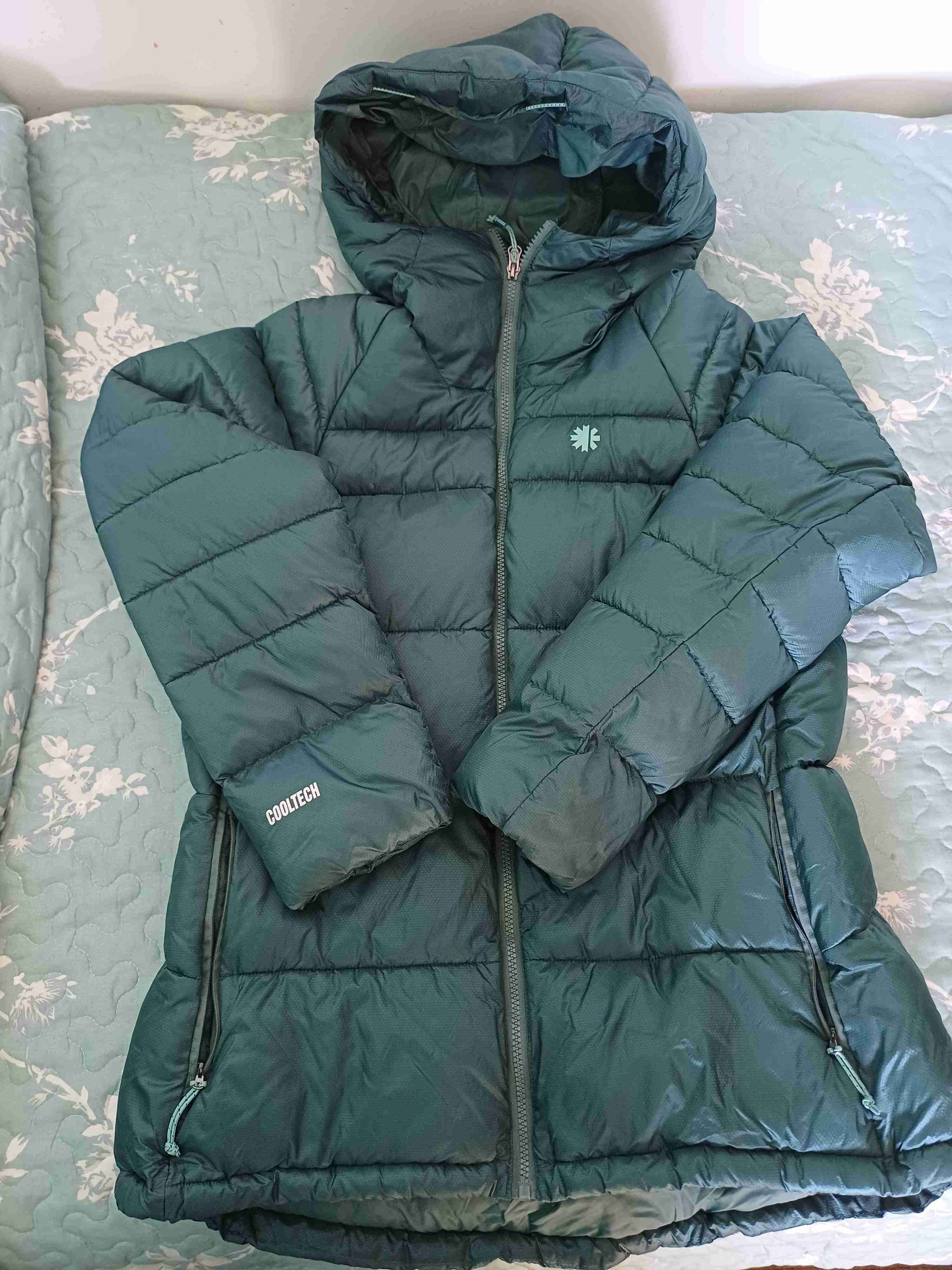 Parka verde con capucha - 1