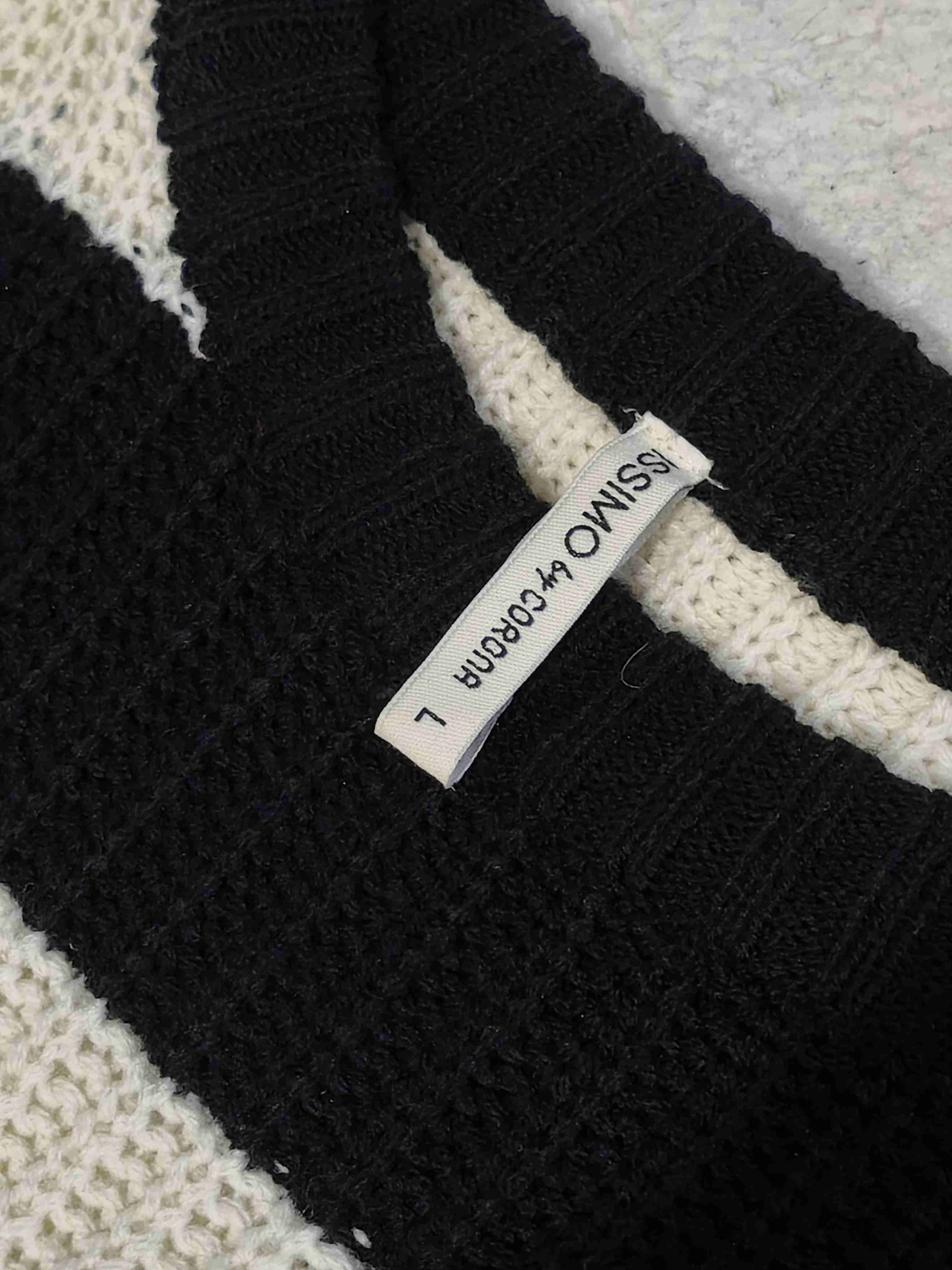 chaleco rayas blanco y negro issimoxcorona - miniatura 3