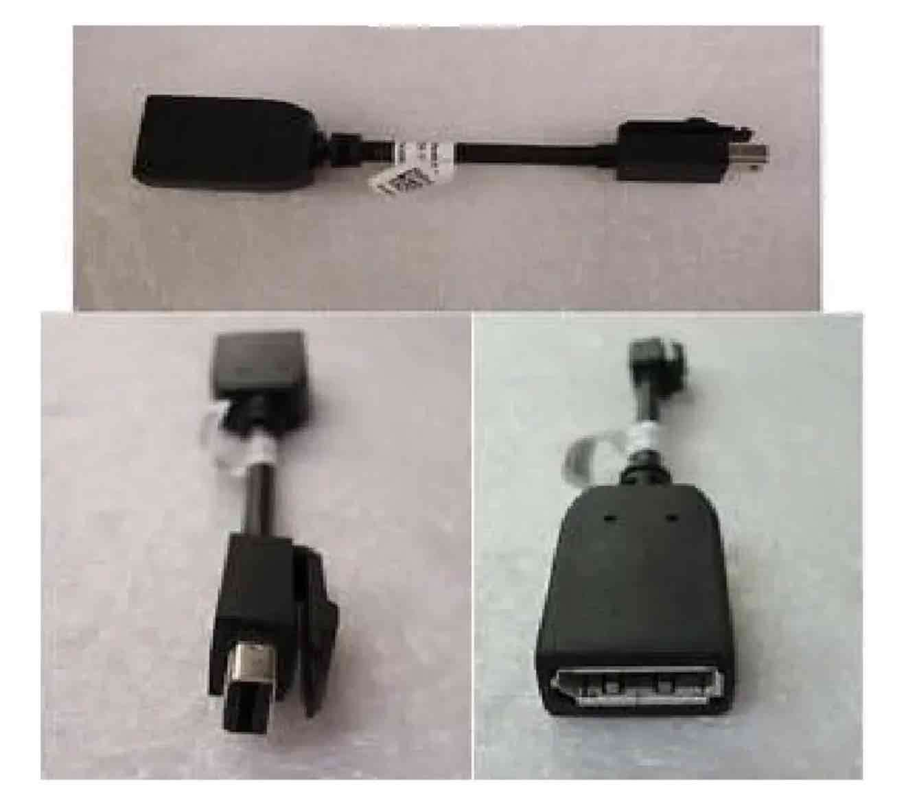 Lote 4 Adaptadores mini displayport Macho a Hembra - miniatura 2
