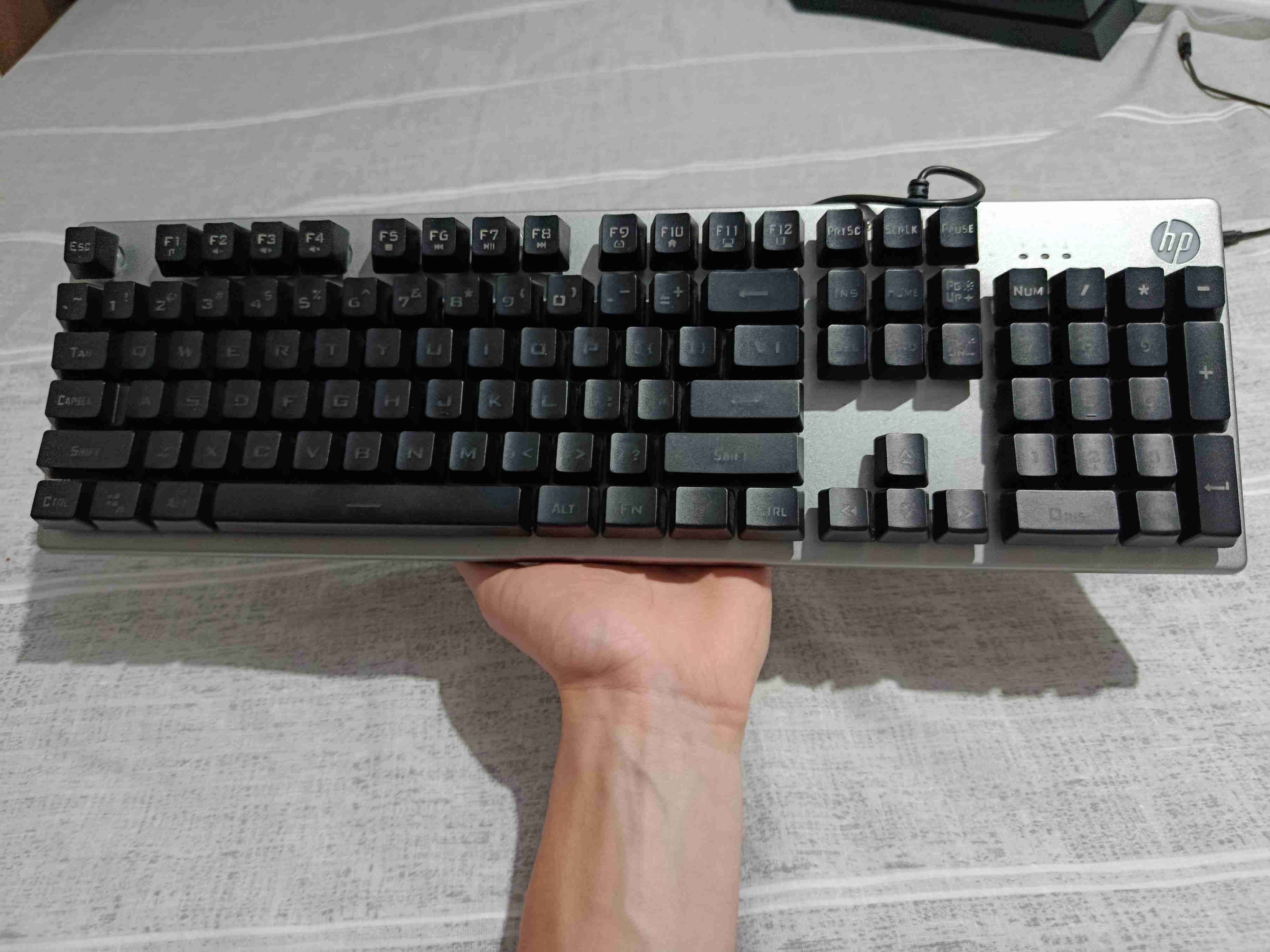 Teclado hp LED con cable - 3