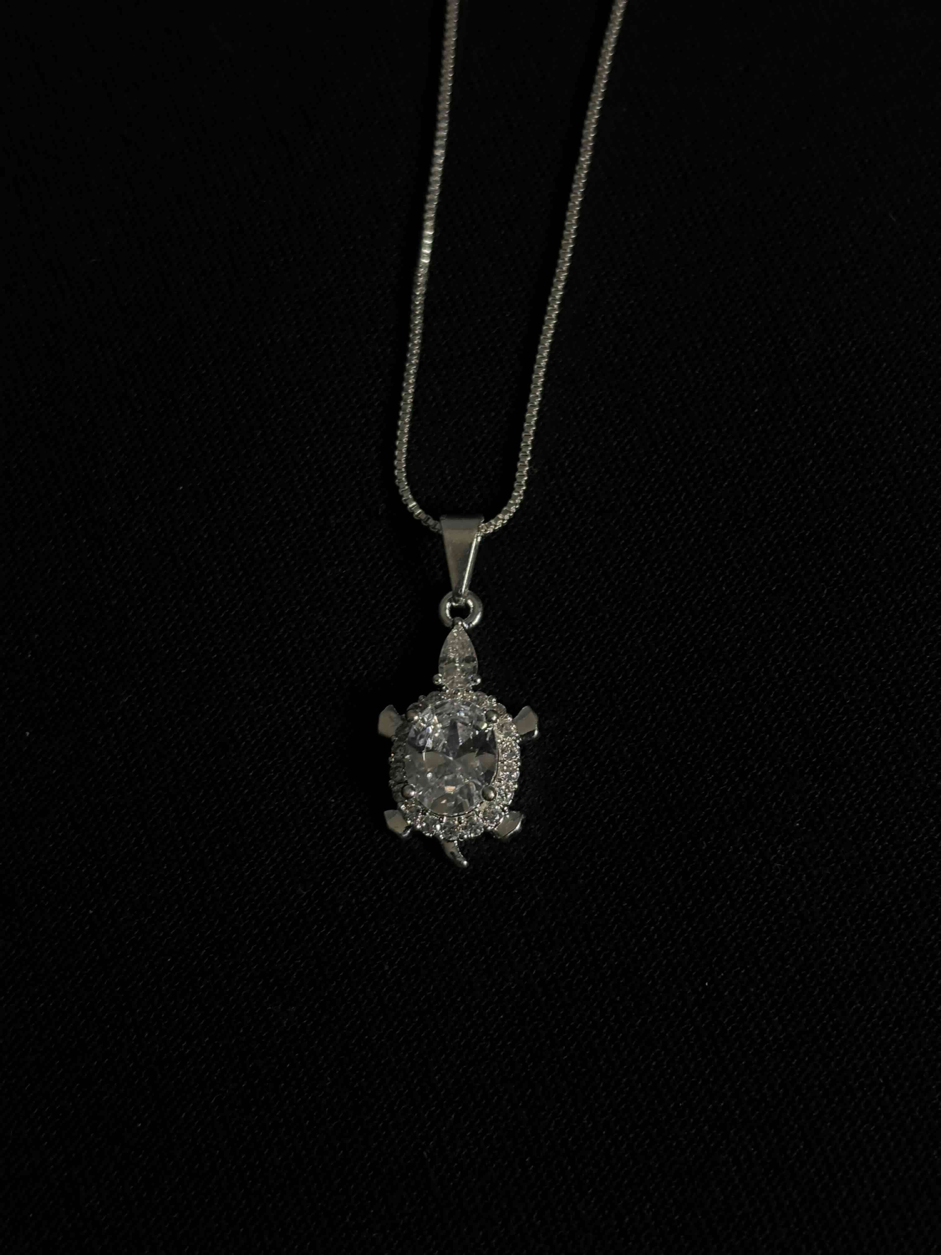 Collar de Plata con dije de tortuga - 1