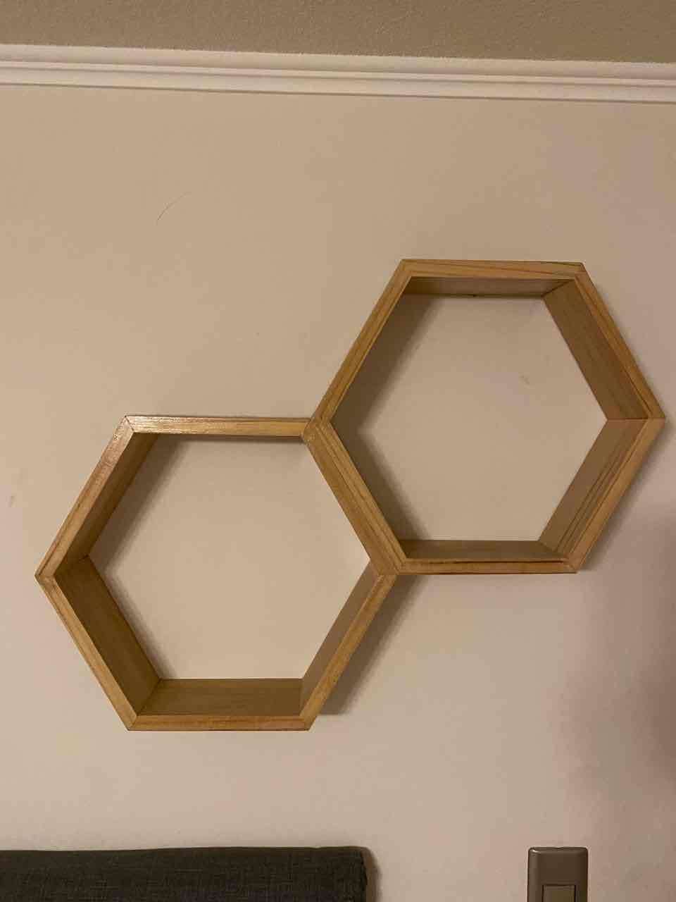 Estante hexagonal de madera - 4