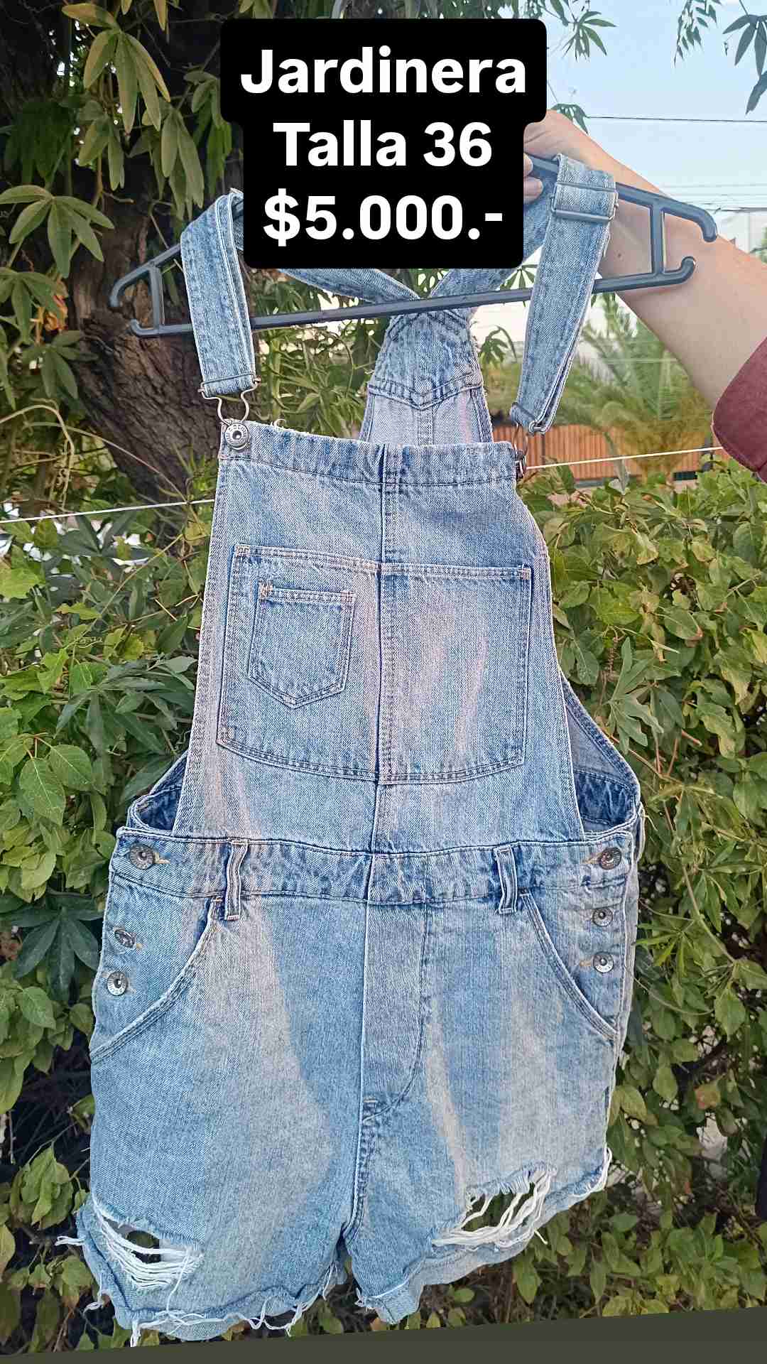 Jardinera denim azul
