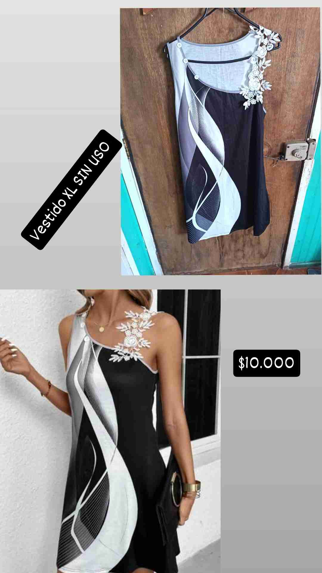 Vestido de novia corto blanco - miniatura 3