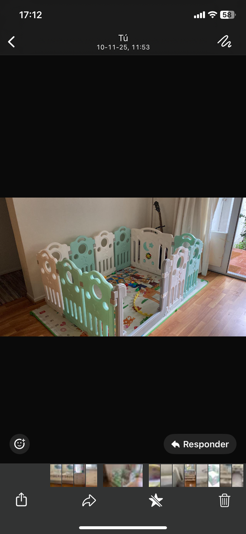 Corral para bebé musical verde agua 10+2 - miniatura 2