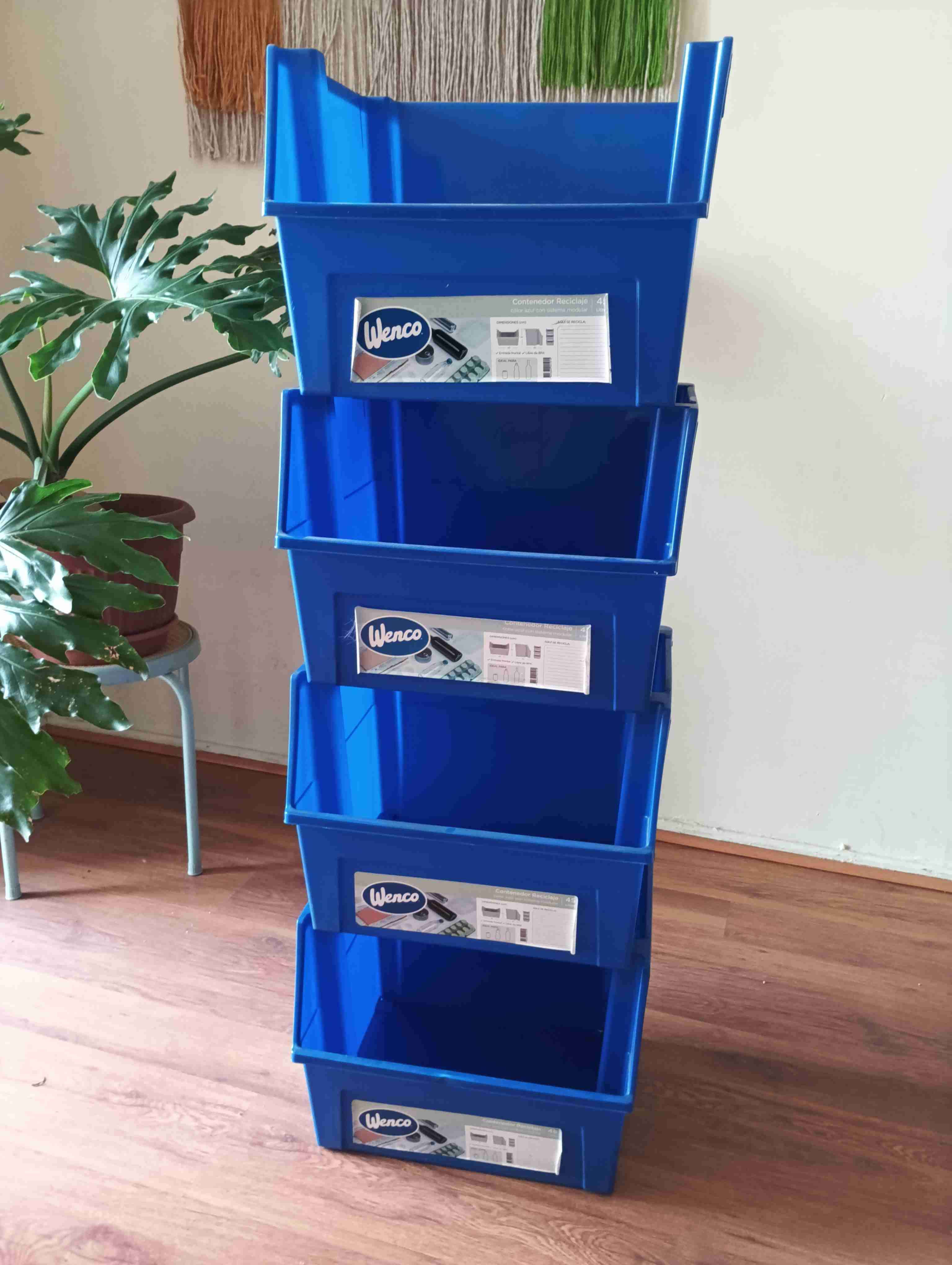 Contenedores Wenco apilables azules - miniatura 1