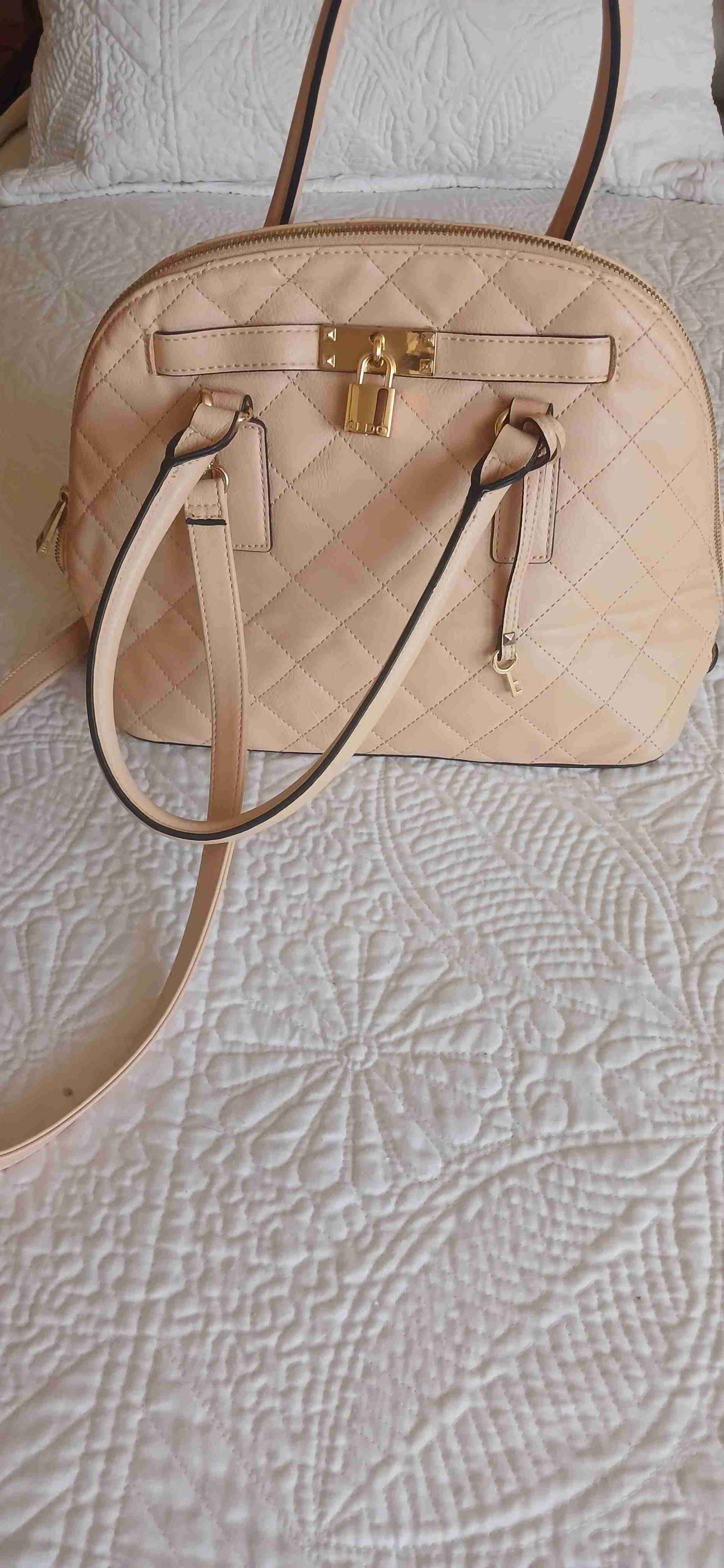 Cartera beige acolchada - 1