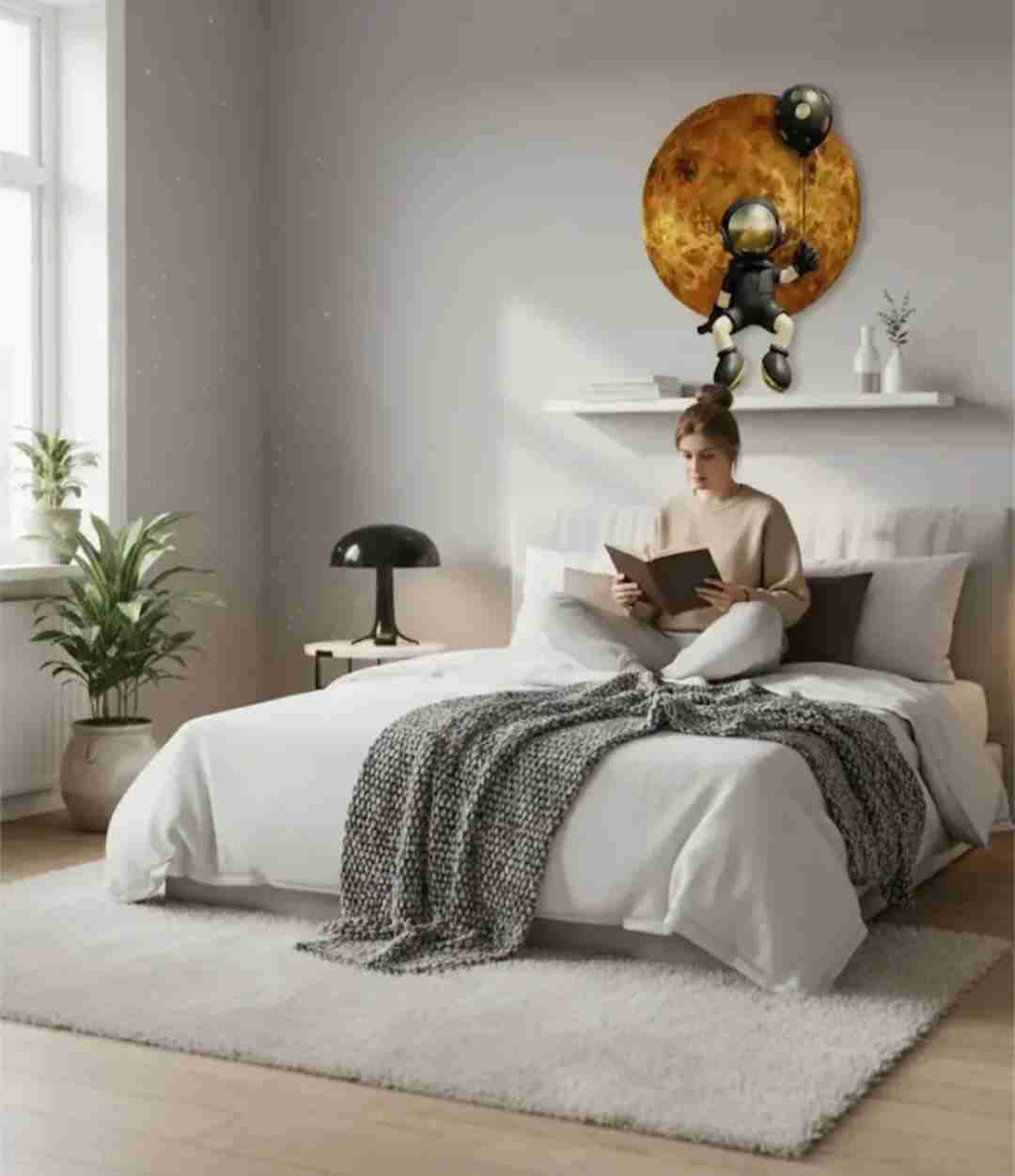 Figura decorativa astronauta con globo - miniatura 4