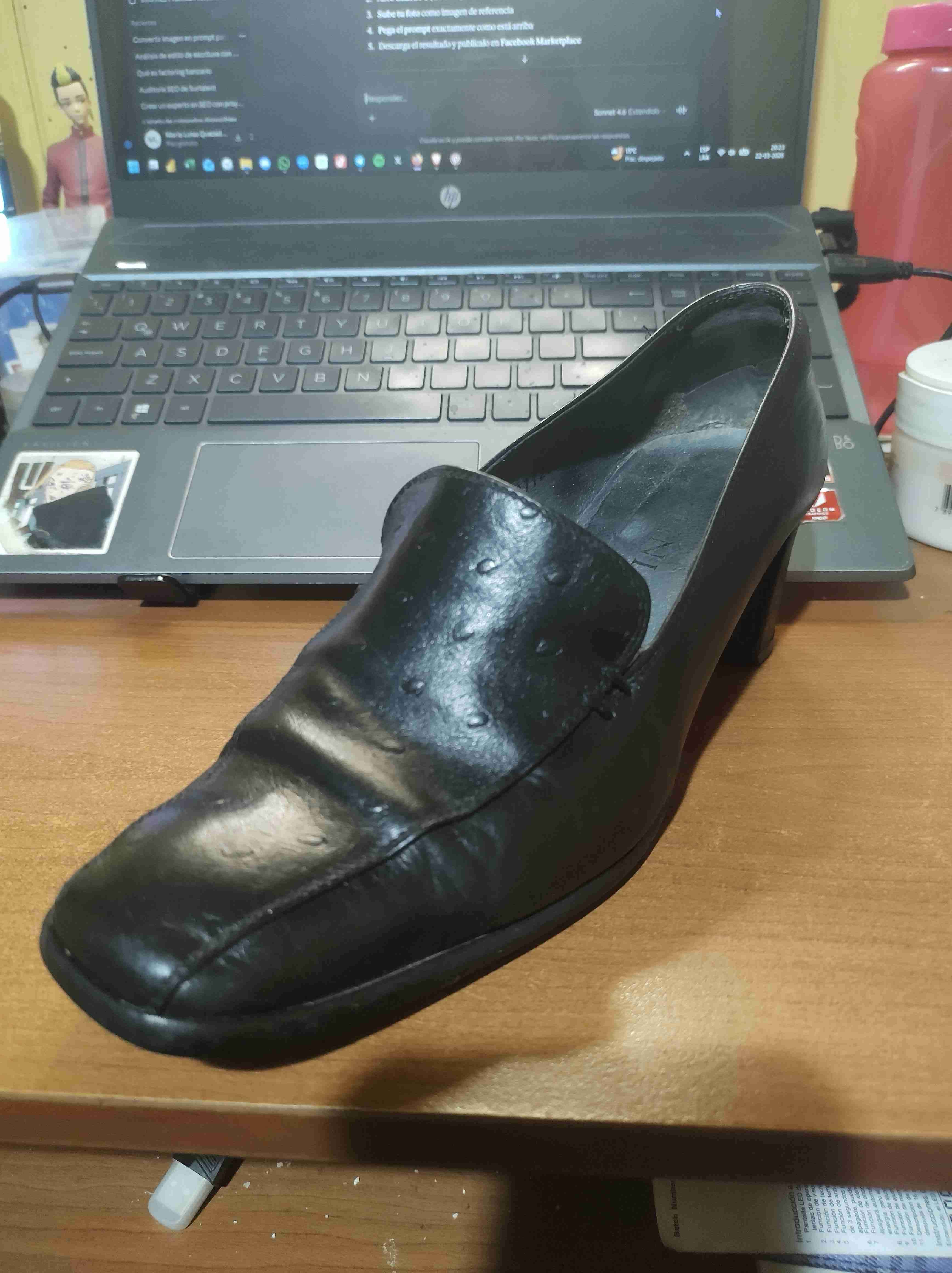 Zapatos de tacón negro elegantes - miniatura 3