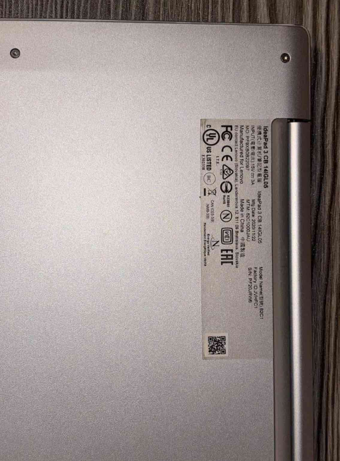 Laptop Lenovo gris - miniatura 2