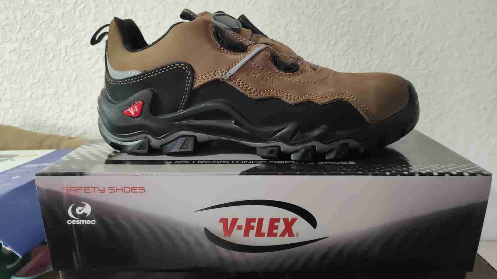 Zapato de seguridad café V-Flex - miniatura 3