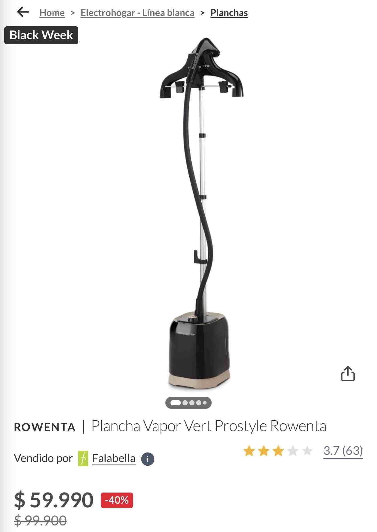 Plancha a vapor vertical Rowenta - 1