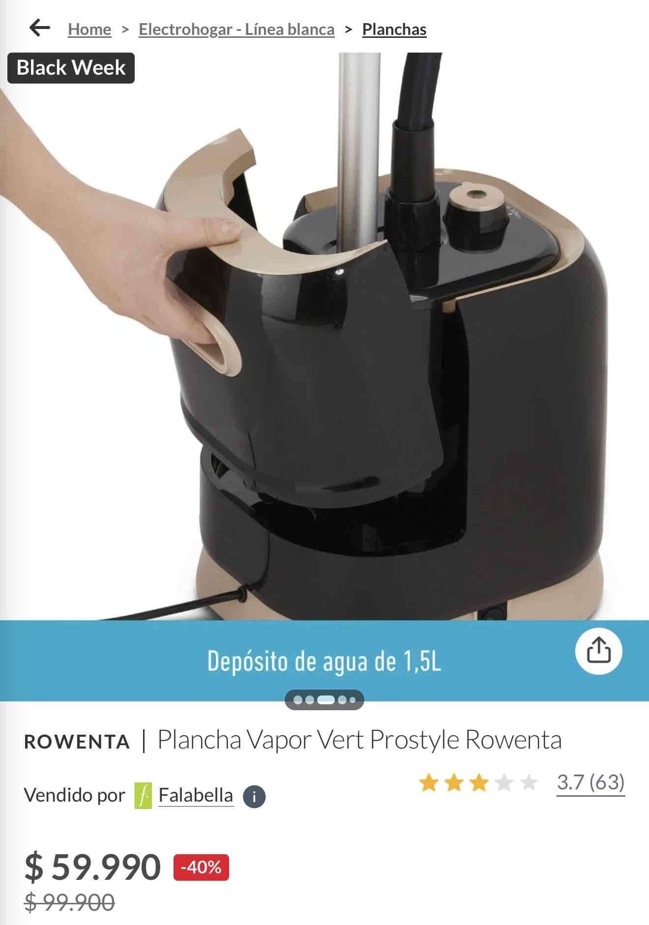 Plancha a vapor vertical Rowenta - 4