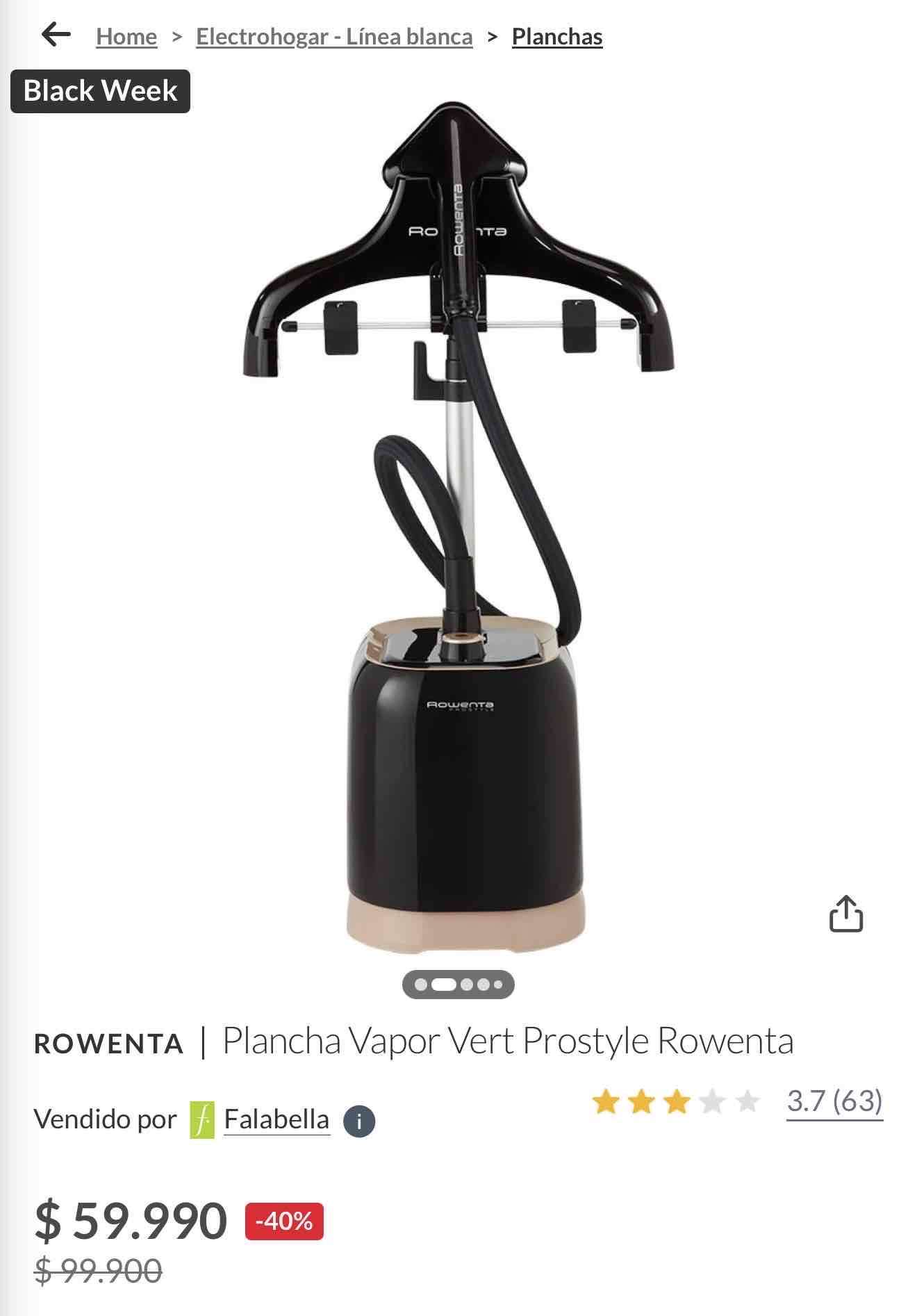 Plancha a vapor vertical Rowenta - 5