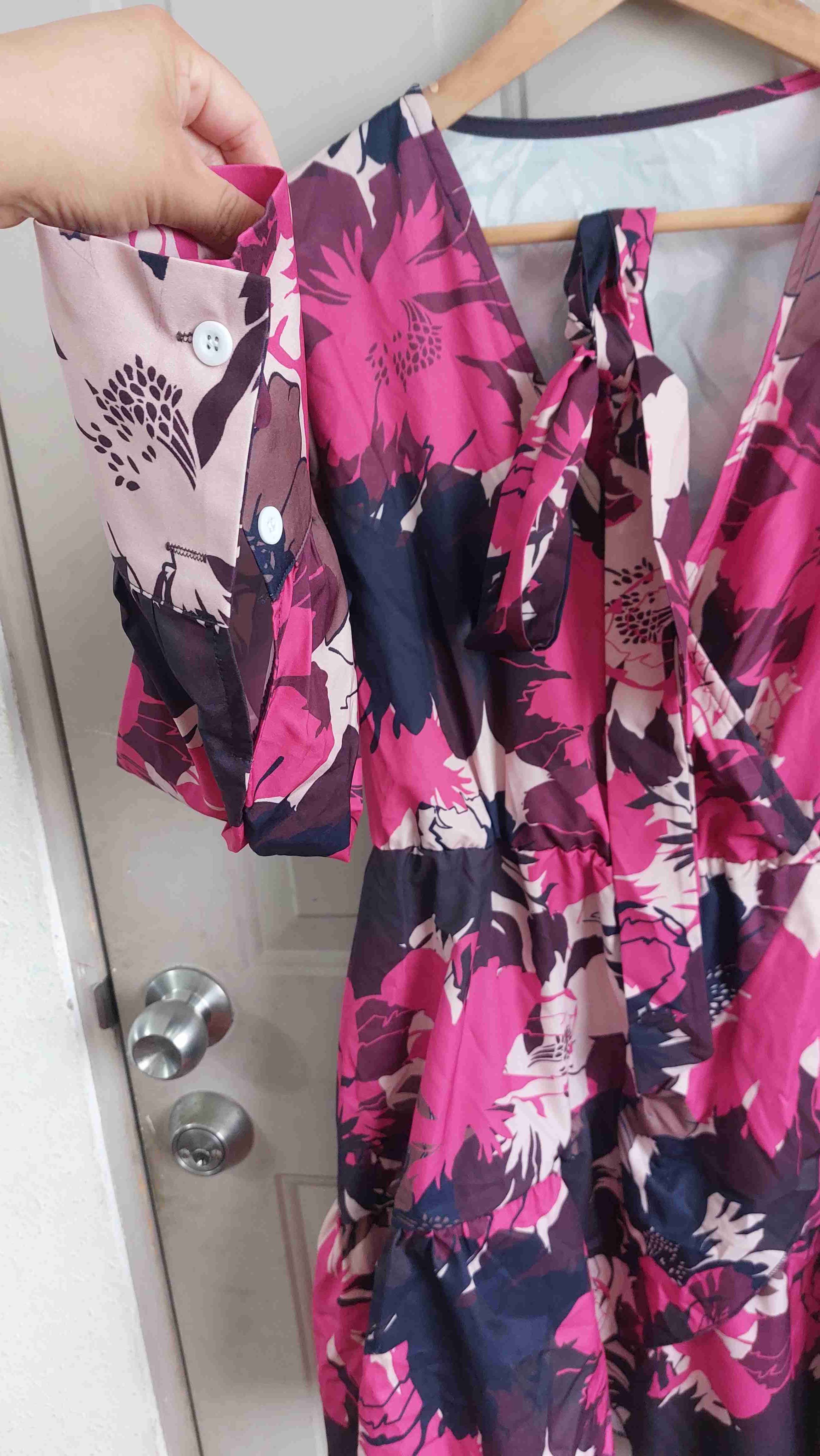 Vestido floral manga larga - miniatura 3