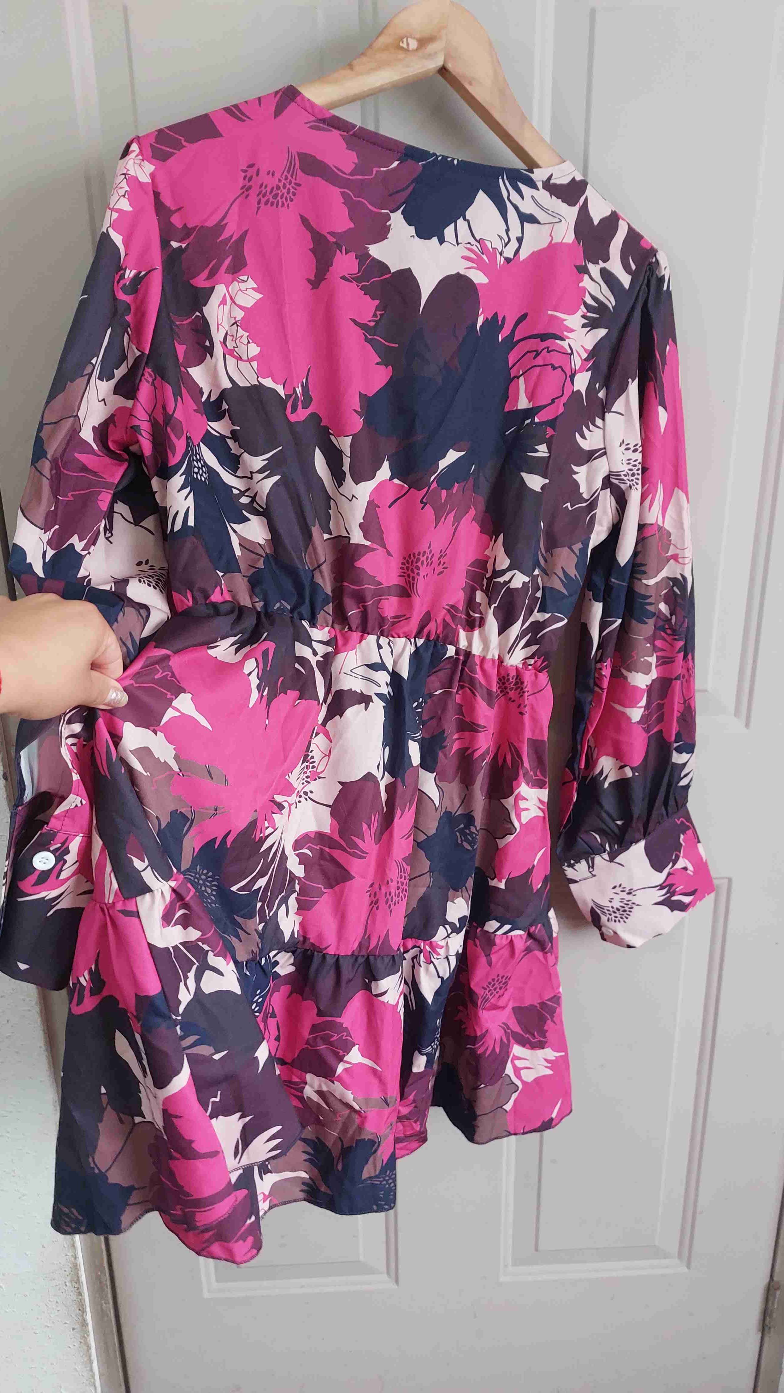 Vestido floral manga larga - miniatura 5