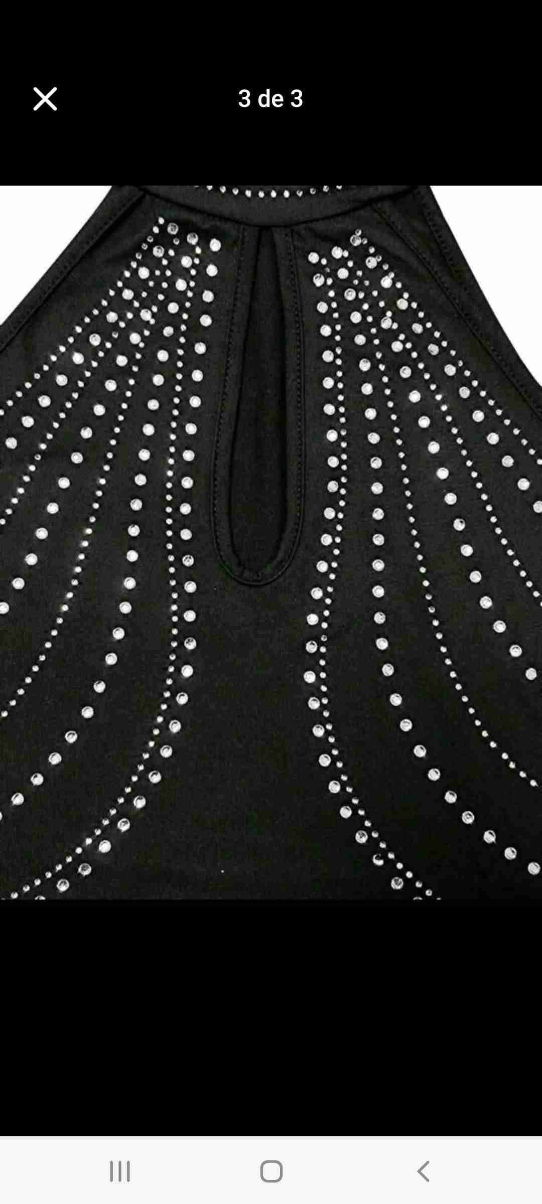 Vestido negro con lentejuelas - 3