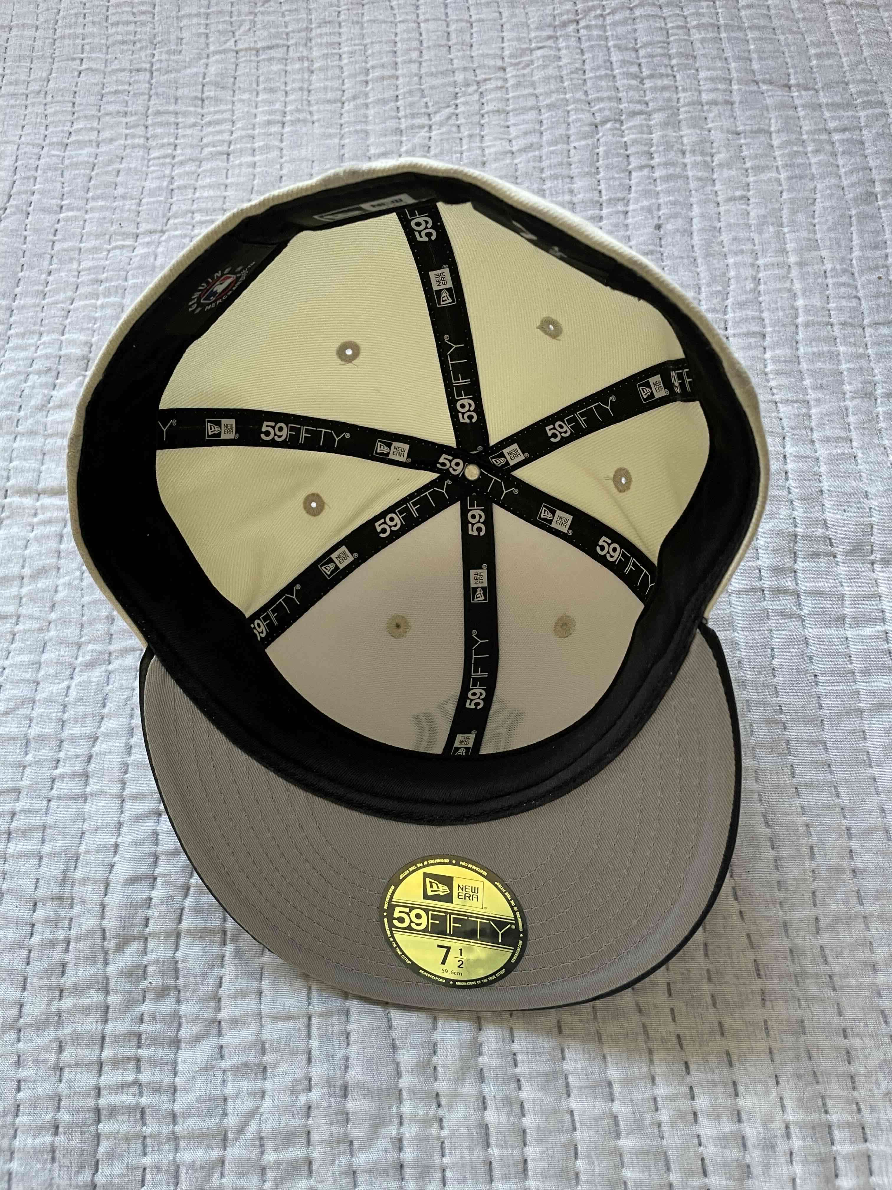 Gorra beige con azul oscuro New era Original - miniatura 4