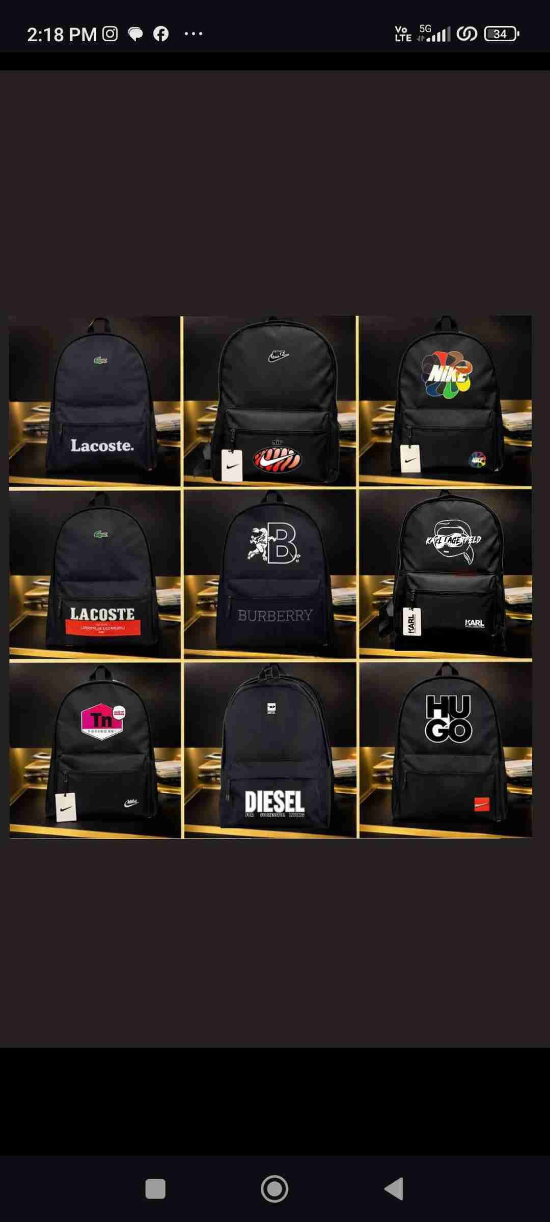 Mochila deportiva Nike negra - miniatura 2