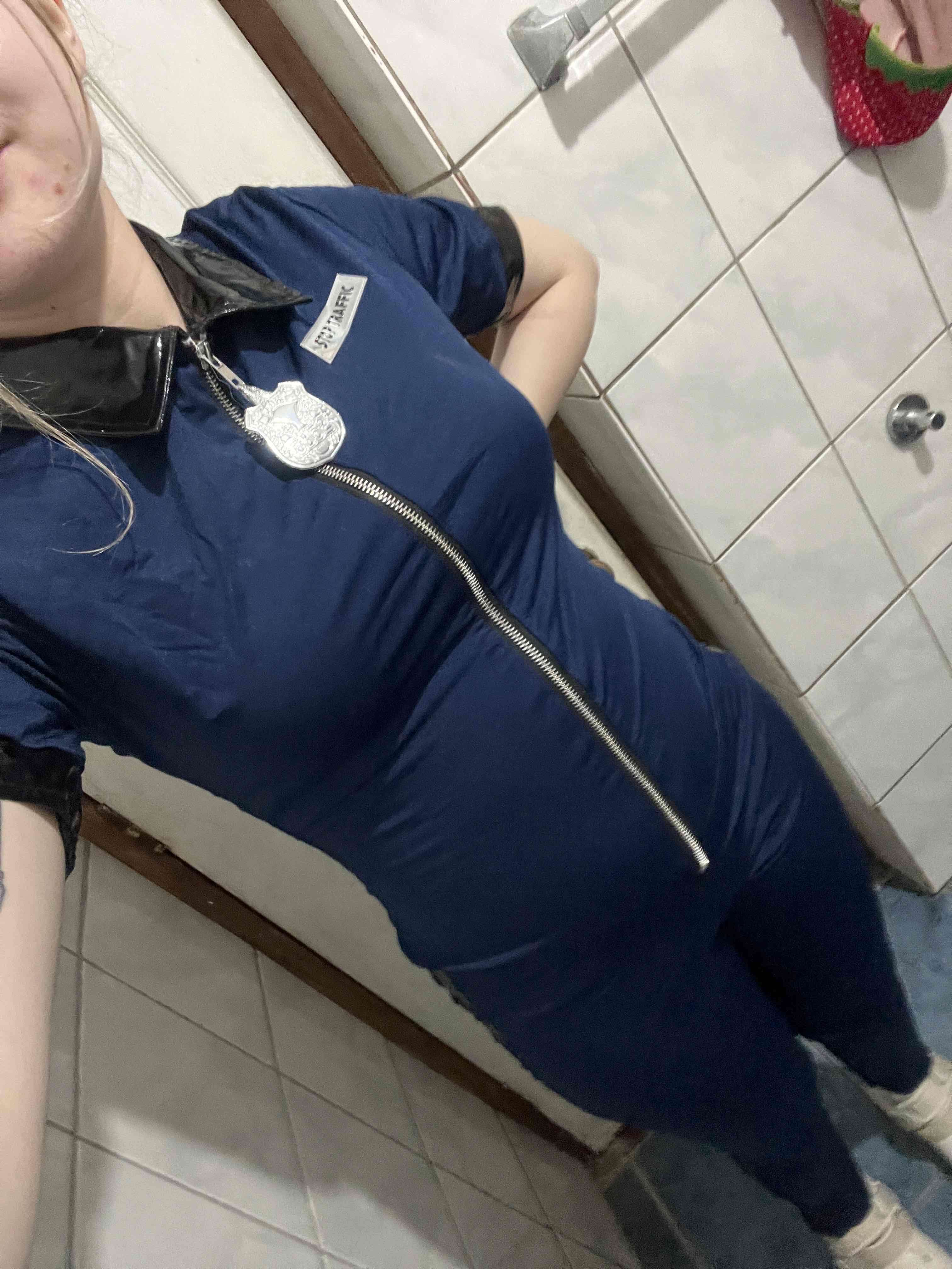 Disfraz de policía azul - 1