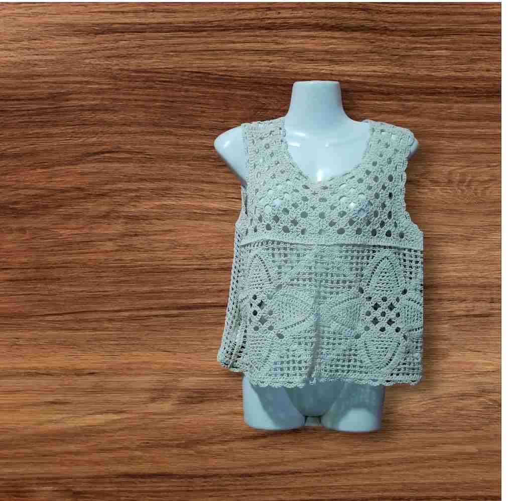 Suéter verde con volantes - miniatura 5