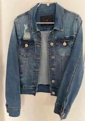 Chaqueta de mezclilla desgastada - miniatura 2