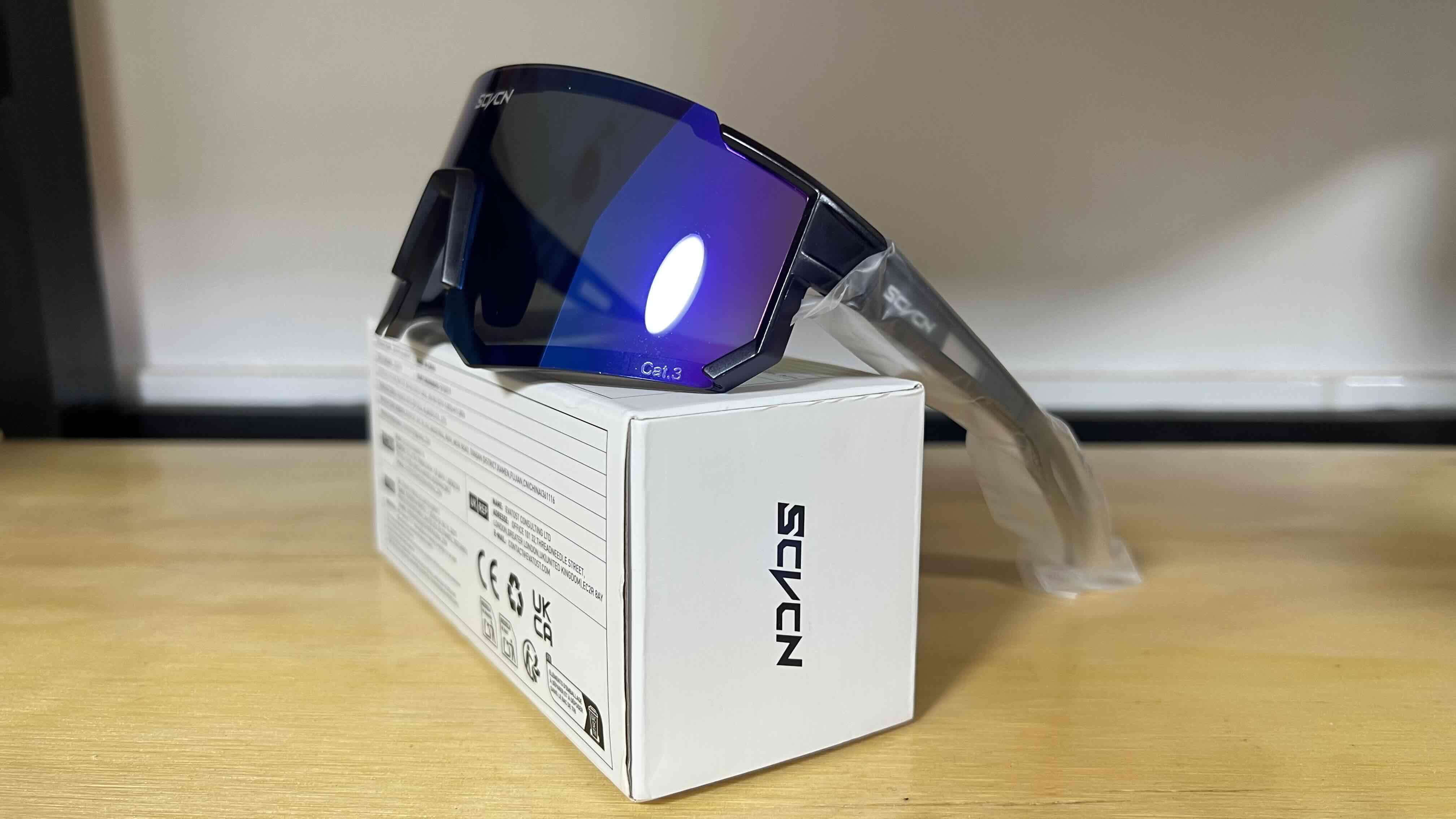 Gafas deportivas Scven azul espejo - miniatura 2