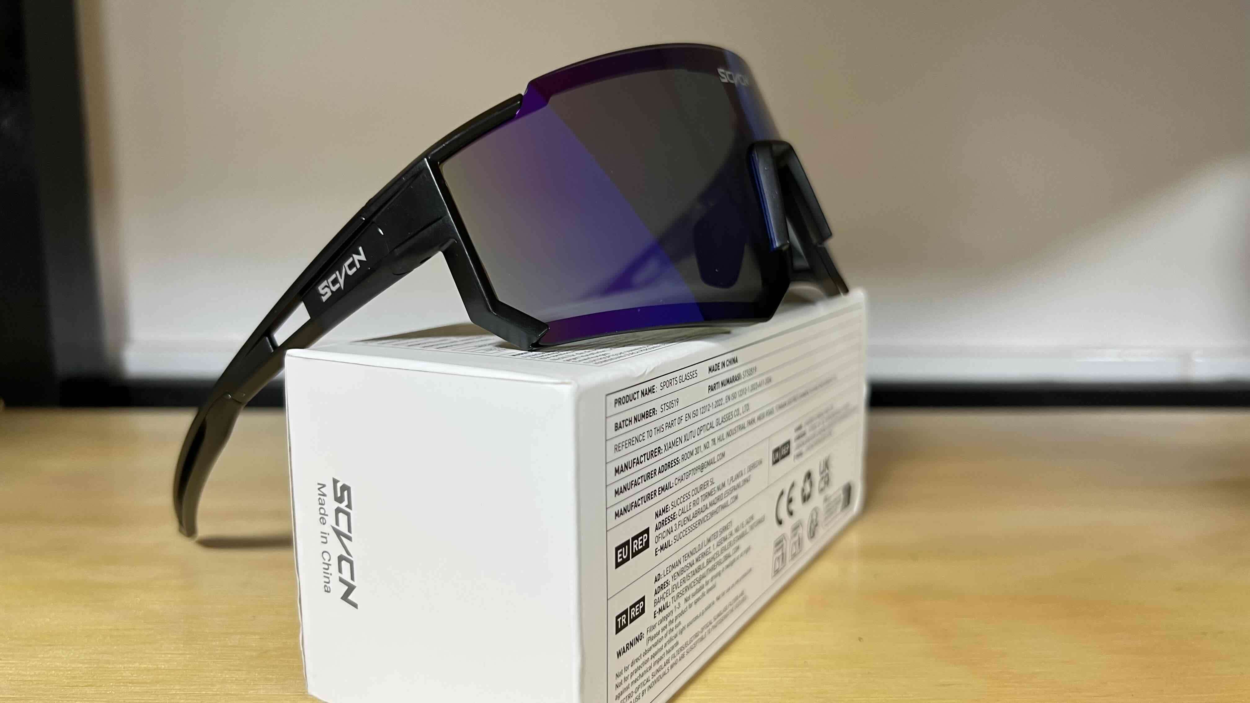 Gafas deportivas Scven azul espejo - miniatura 3