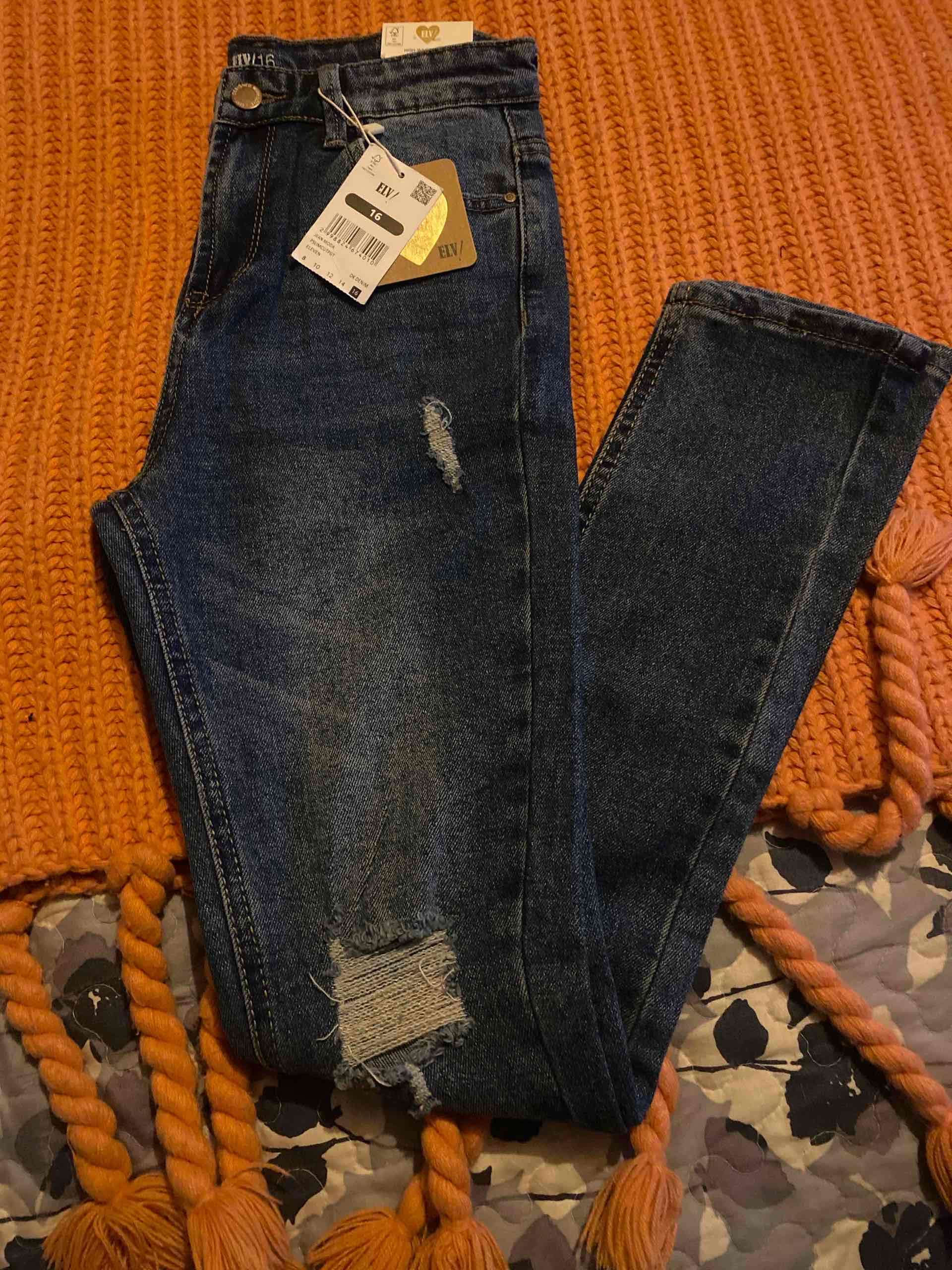 Jeans azul con etiqueta talla 16 - miniatura 2