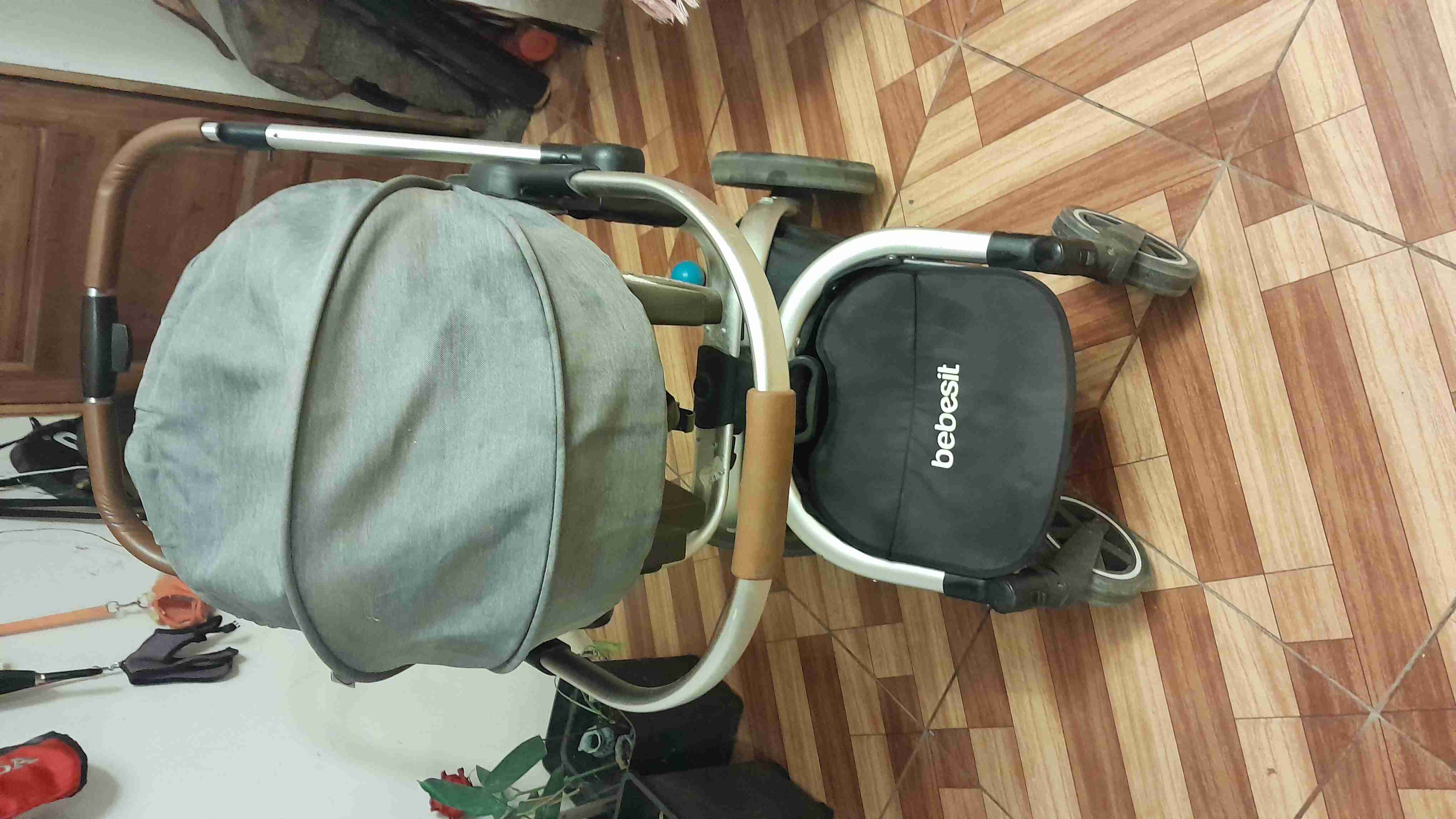 Coche para bebé Bebesit Gris - miniatura 3