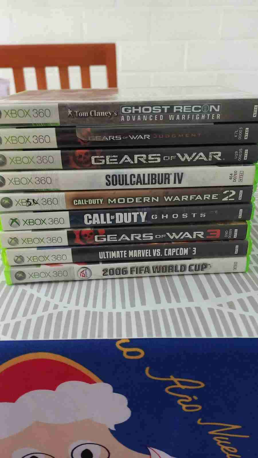 Consola Xbox 360 usada + 3 controles y 19 juegos - miniatura 3