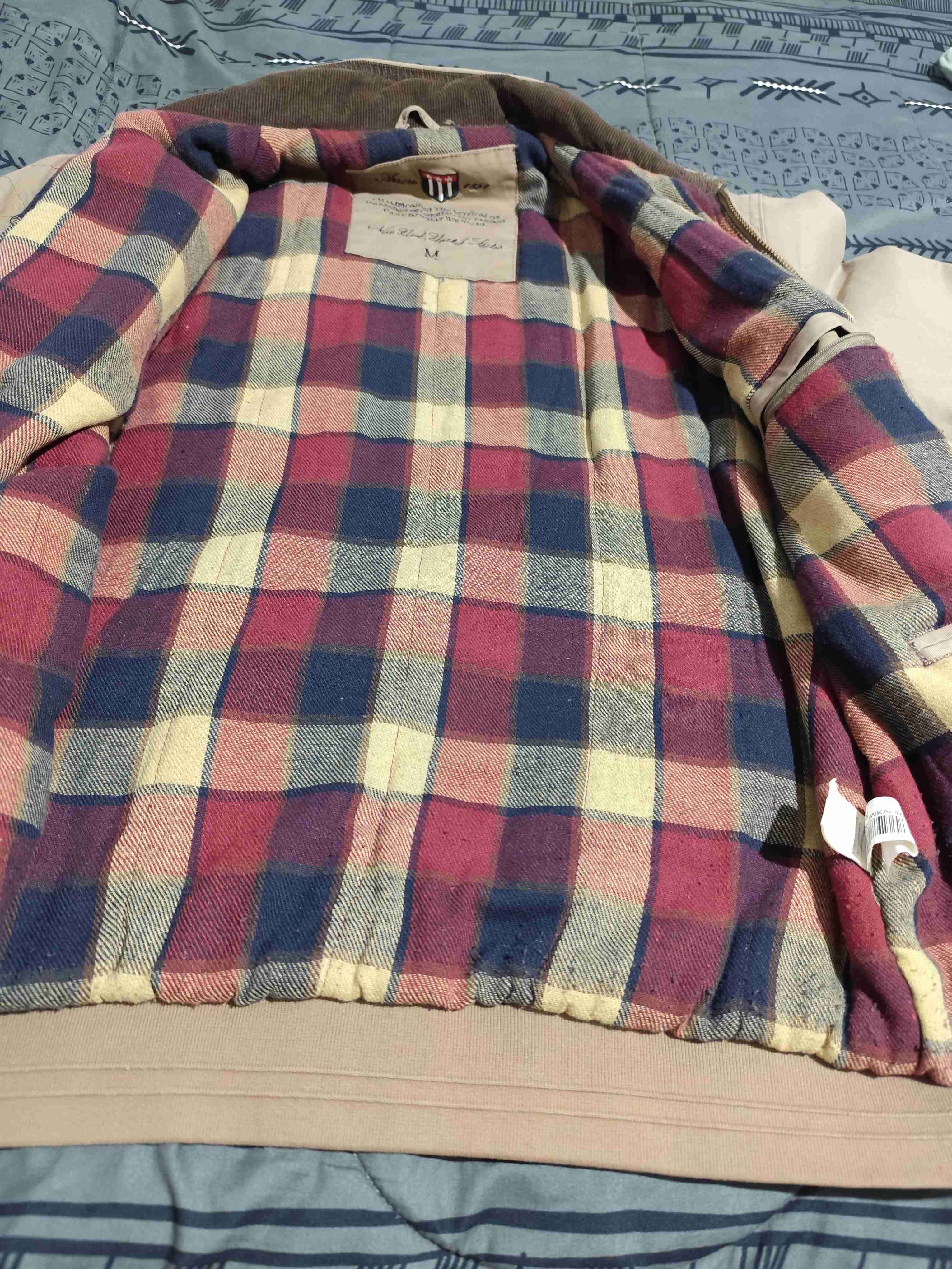 Chaqueta beige con cierre Arrow Hombre Talla M - 2