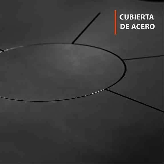 Cocina a leña negra elegante - miniatura 5